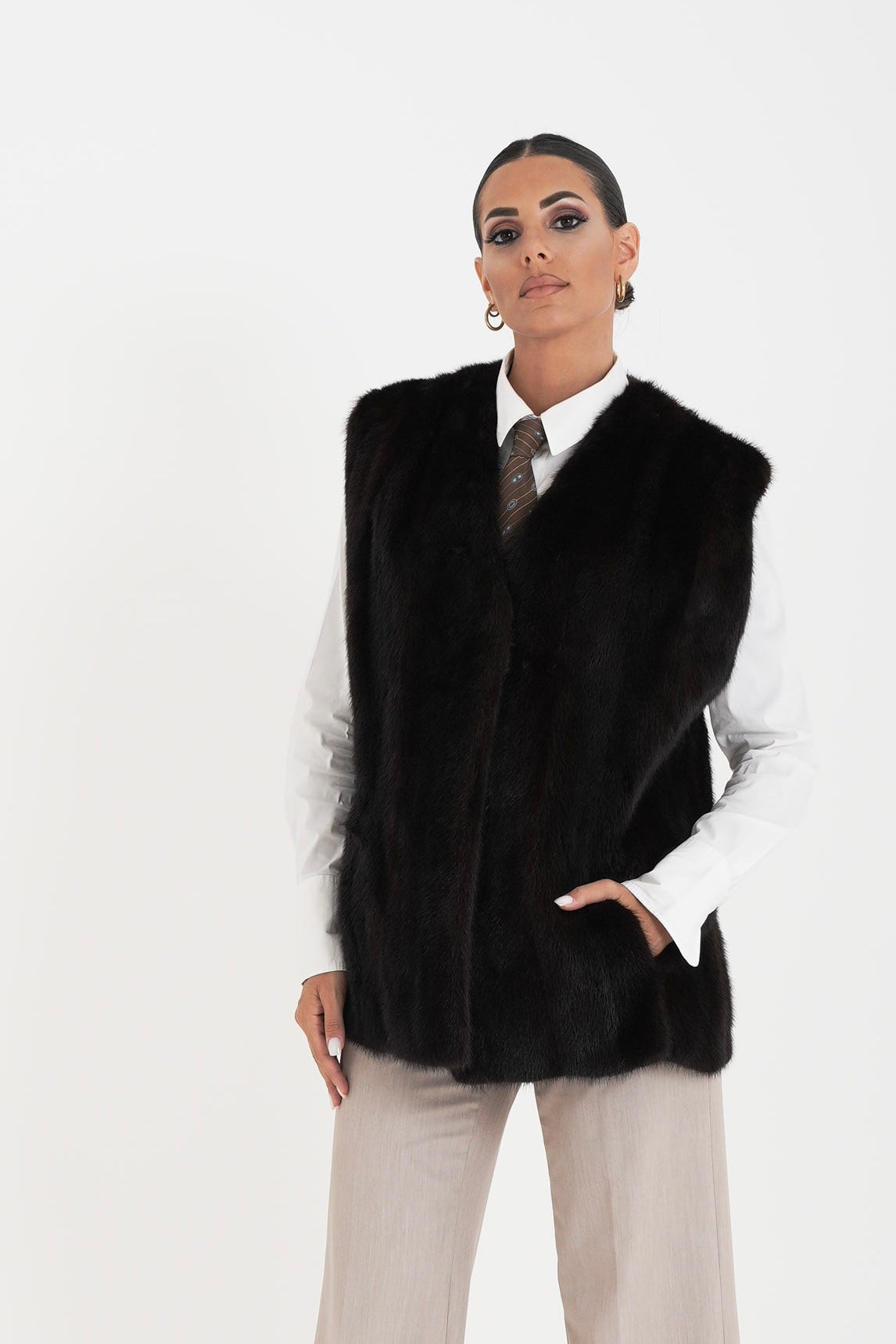 Gilet visone odette