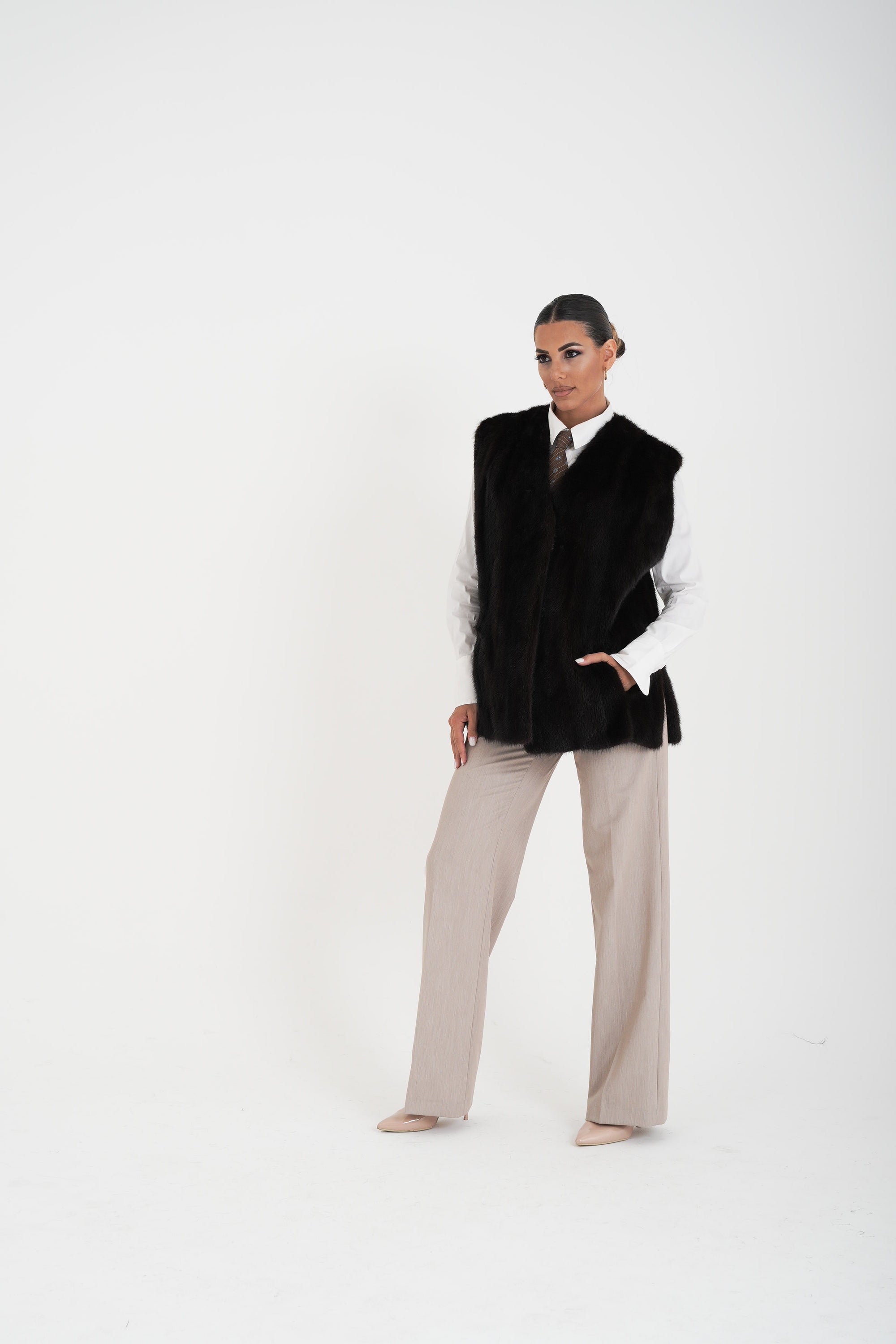 Gilet visone odette
