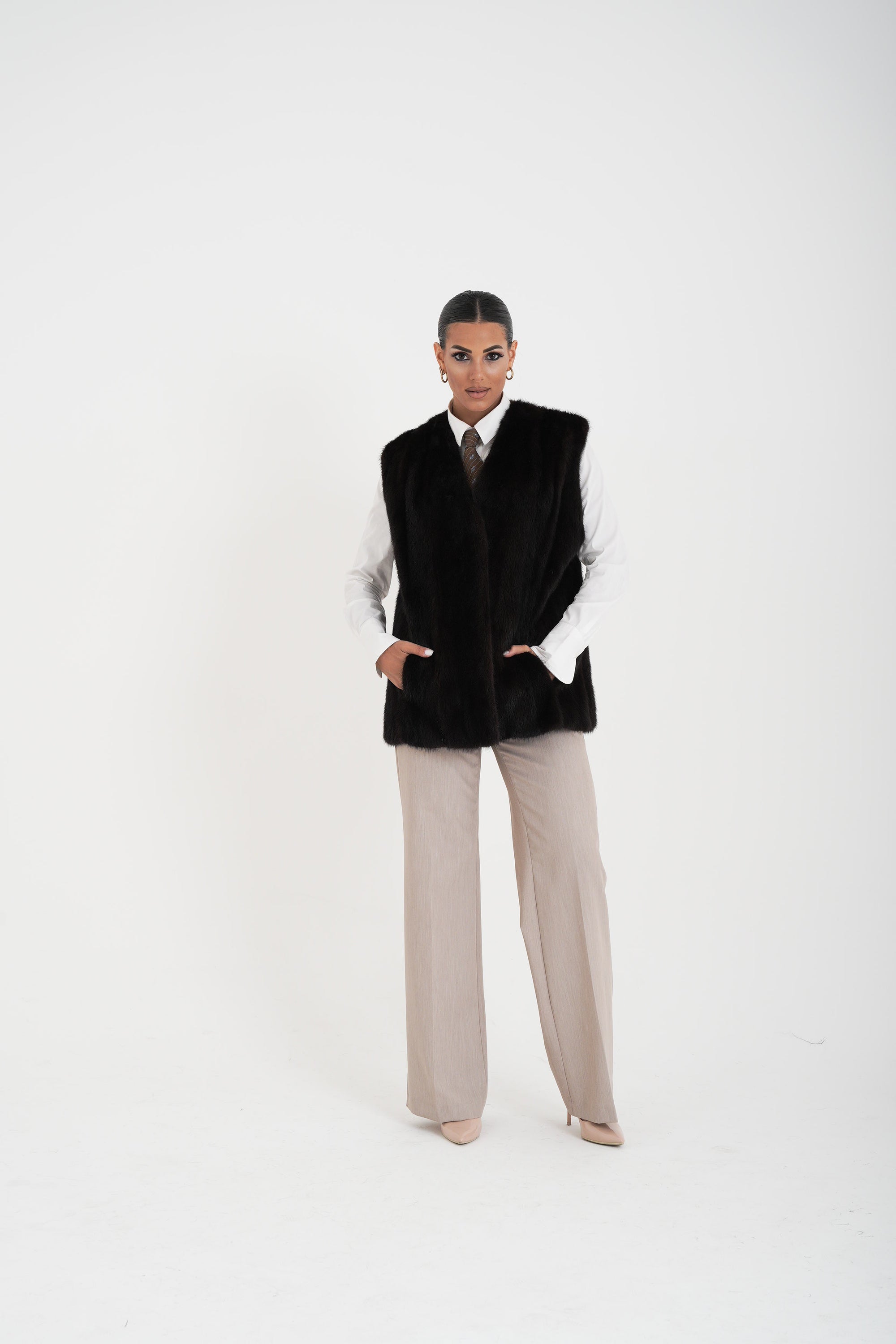 Gilet visone odette