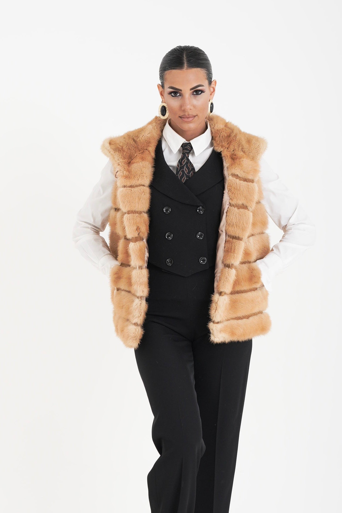 Gilet visone Tiziana