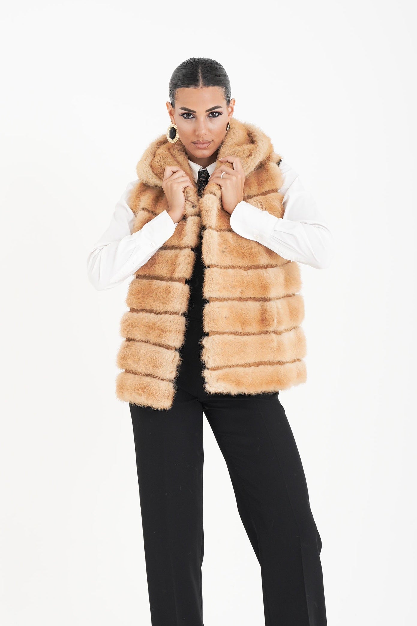 Gilet visone Tiziana