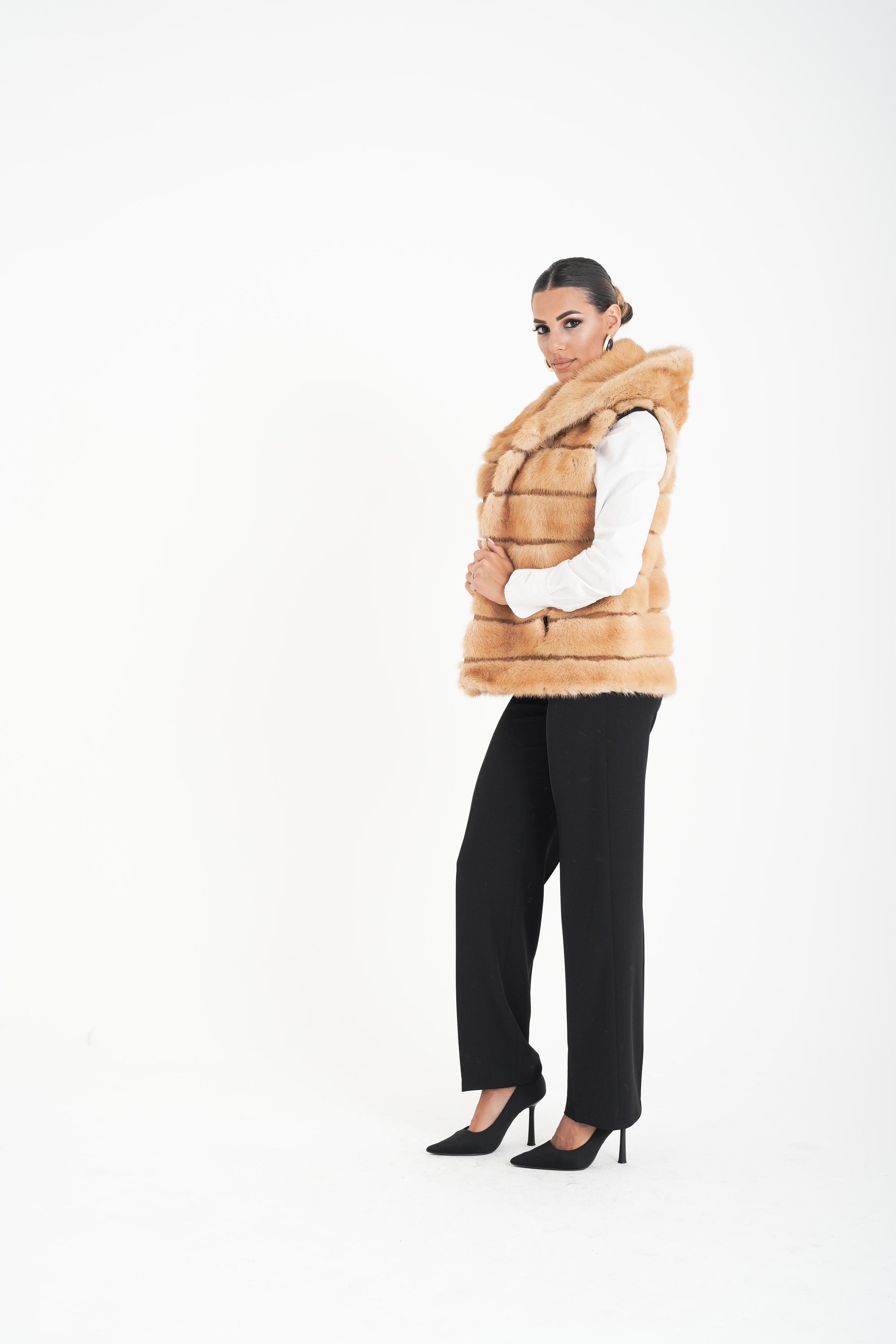 Gilet visone Tiziana