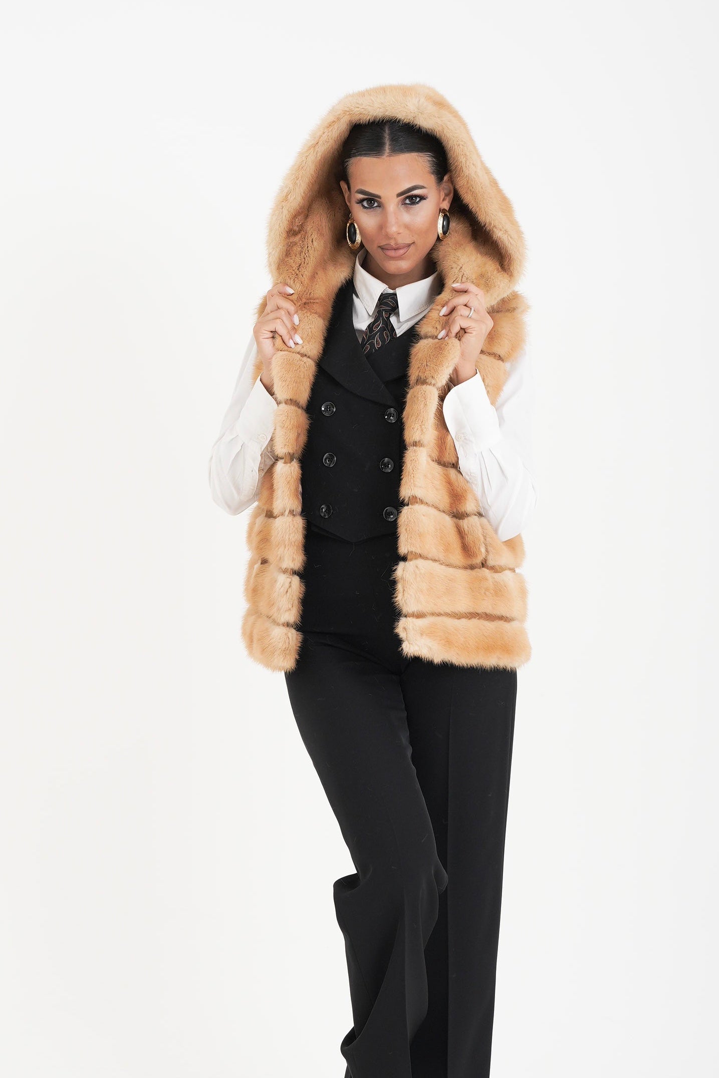 Gilet visone Tiziana