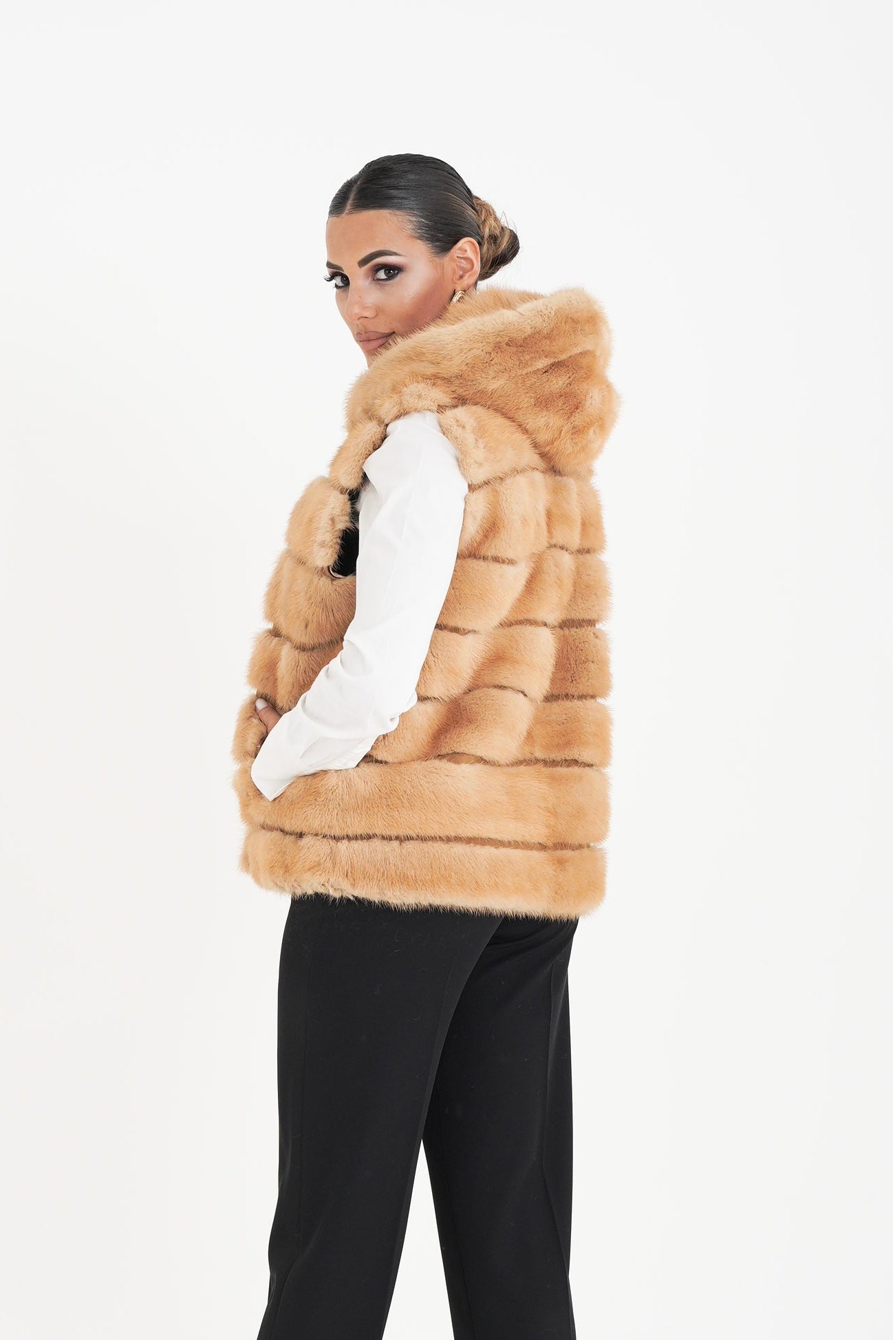 Gilet visone Tiziana