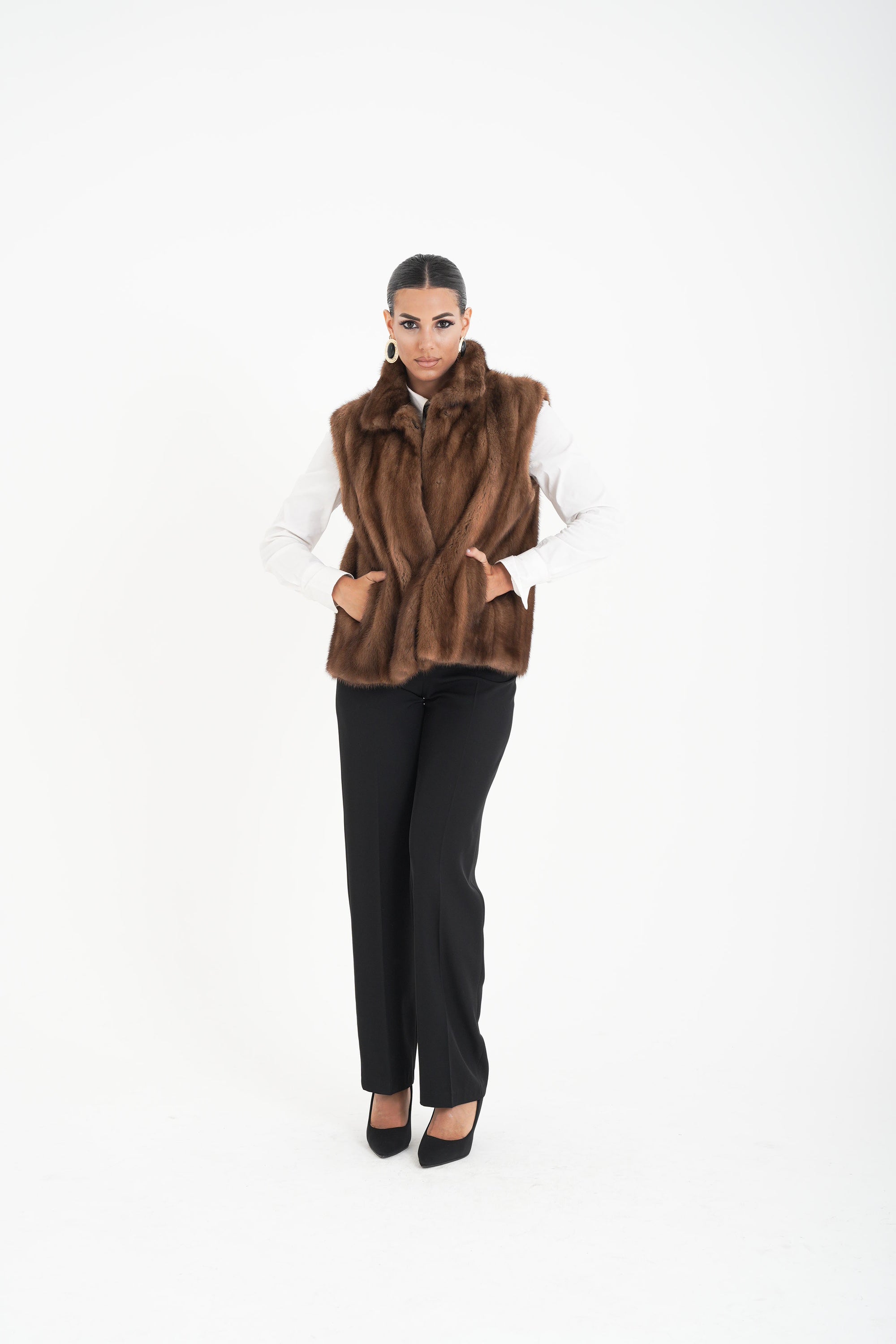 Gilet visone velia