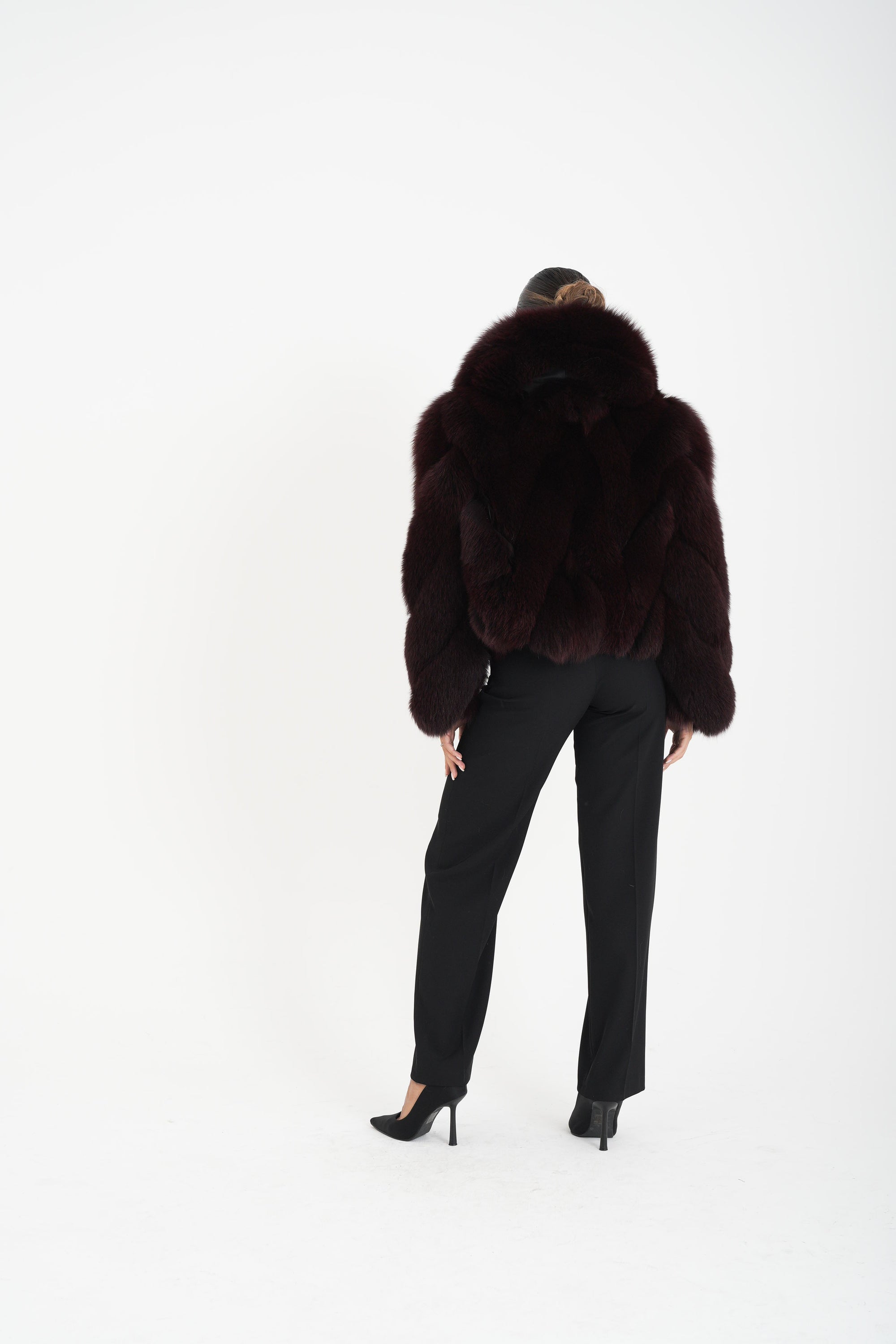 Bomber volpe orchidea bordeaux