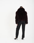 Bomber volpe orchidea bordeaux