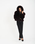 Bomber volpe orchidea bordeaux