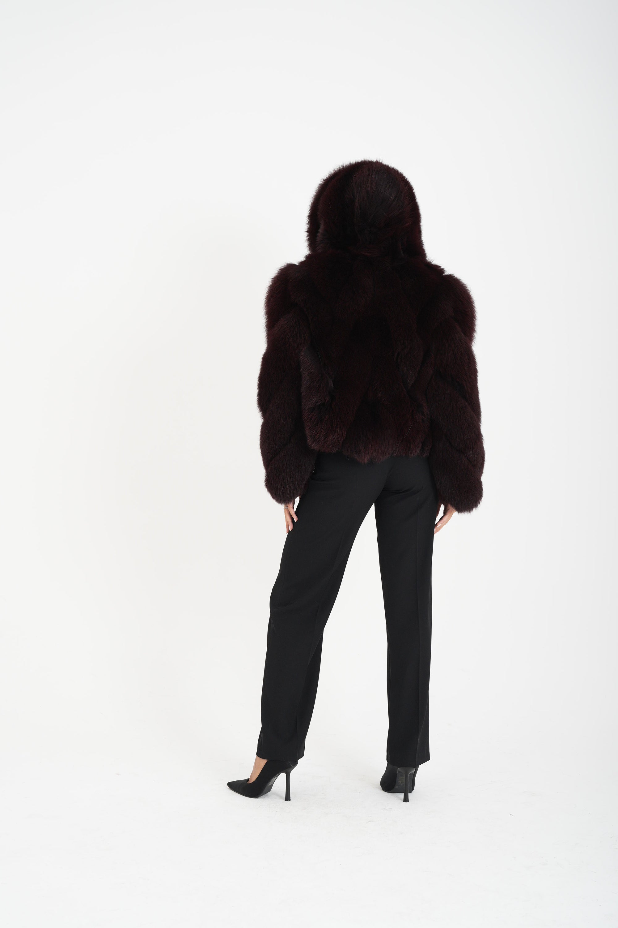 Bomber volpe orchidea bordeaux