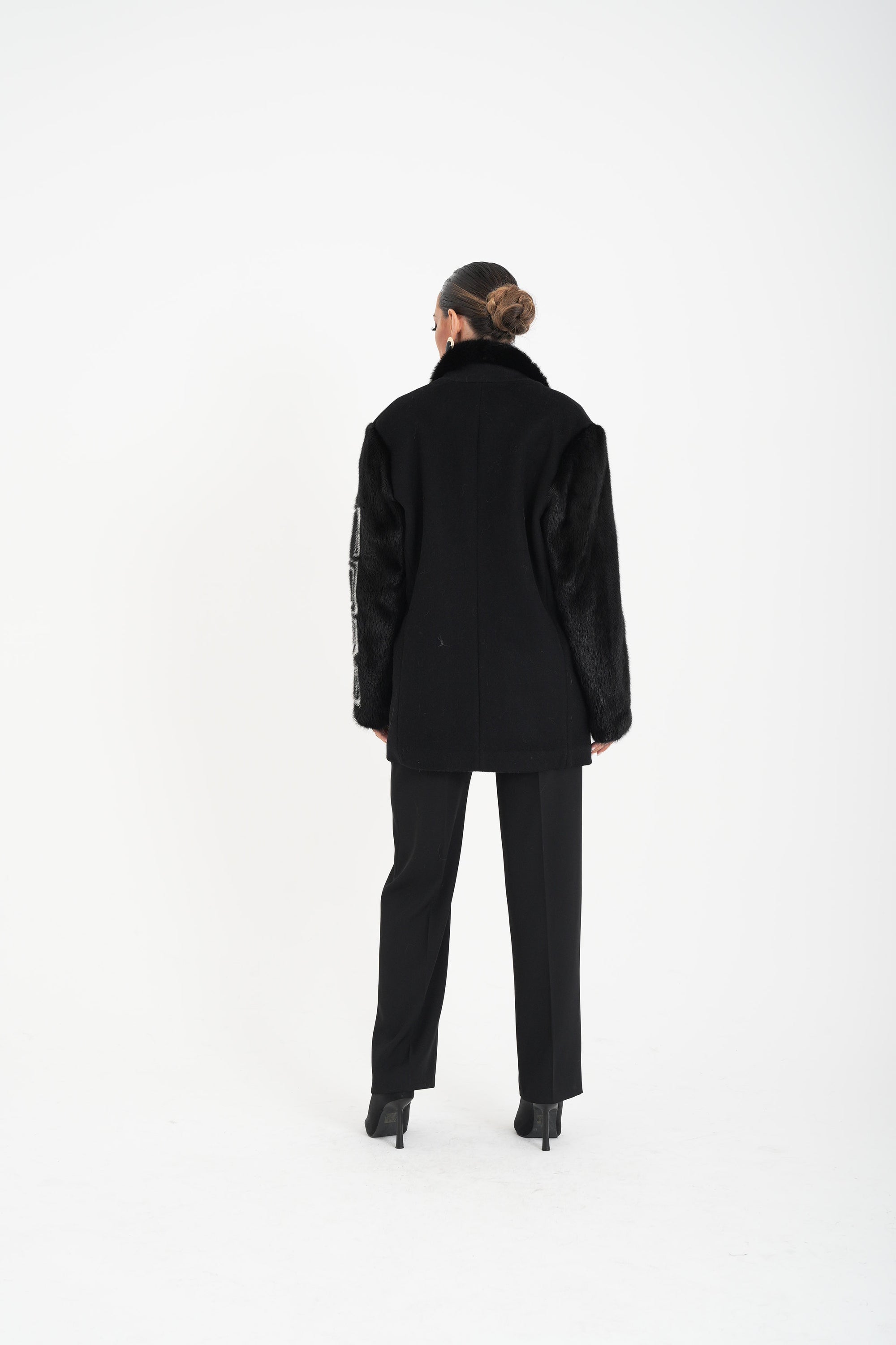 Blazer manica visone
