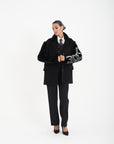 Blazer manica visone