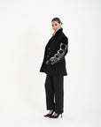 Blazer manica visone