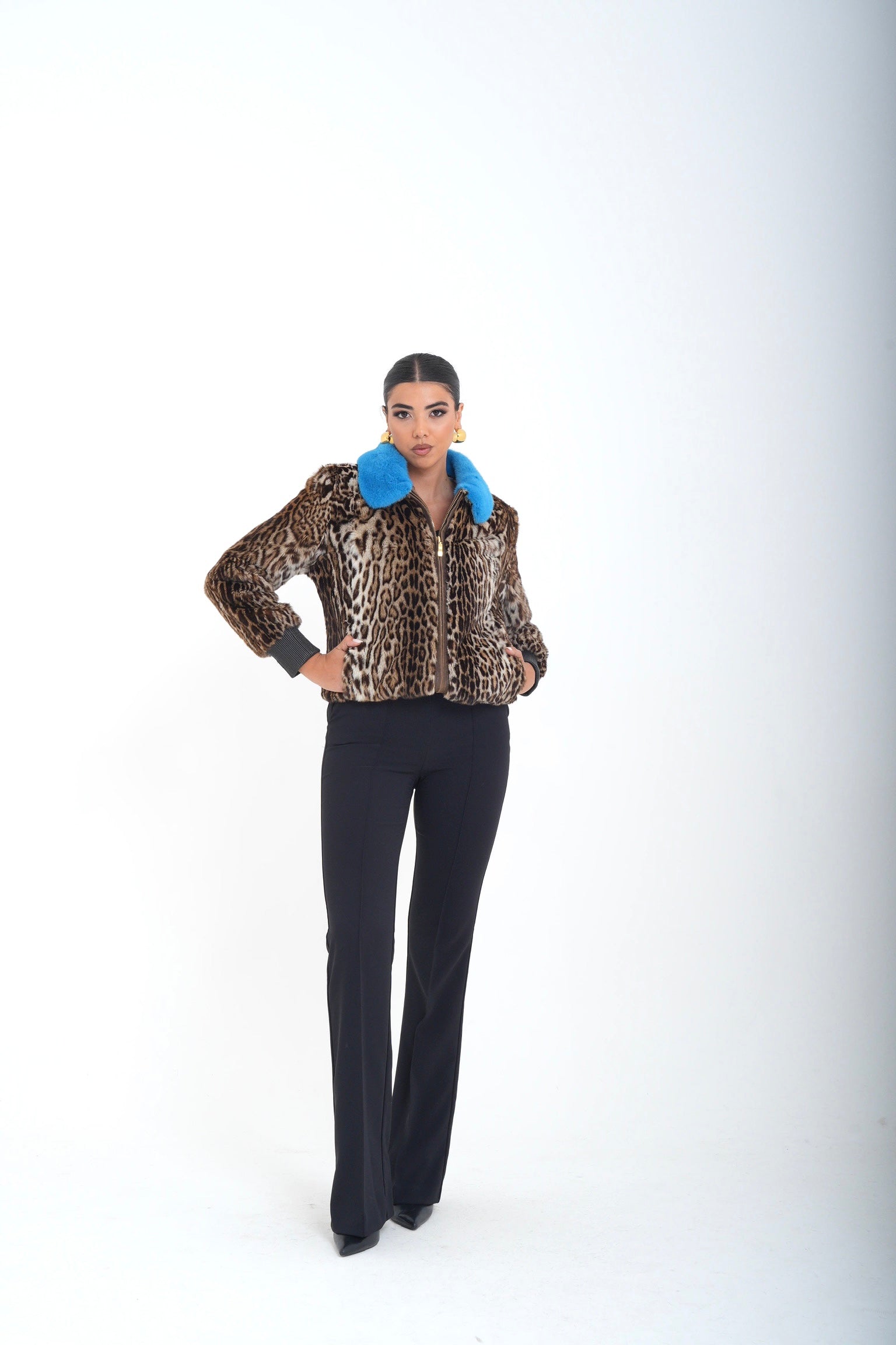 Bomber visone jolie luxury