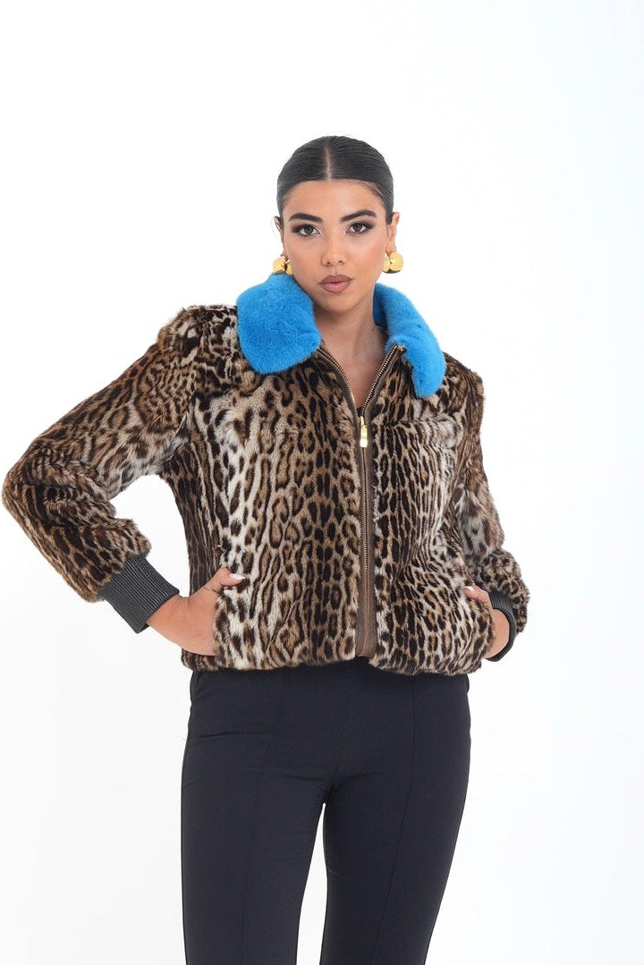 Bomber visone jolie luxury