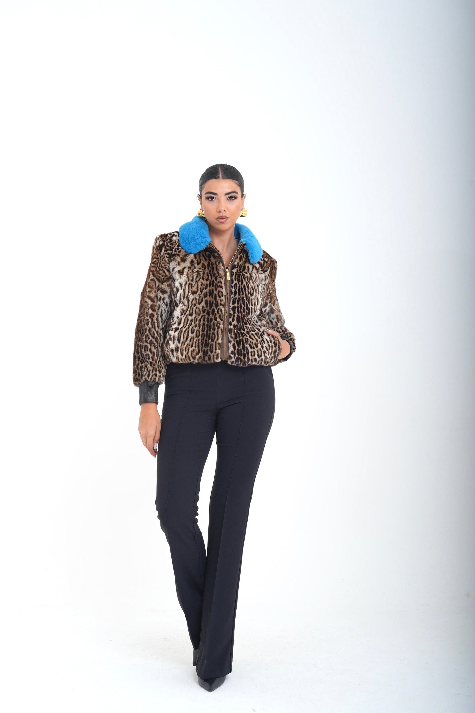 Bomber visone jolie luxury