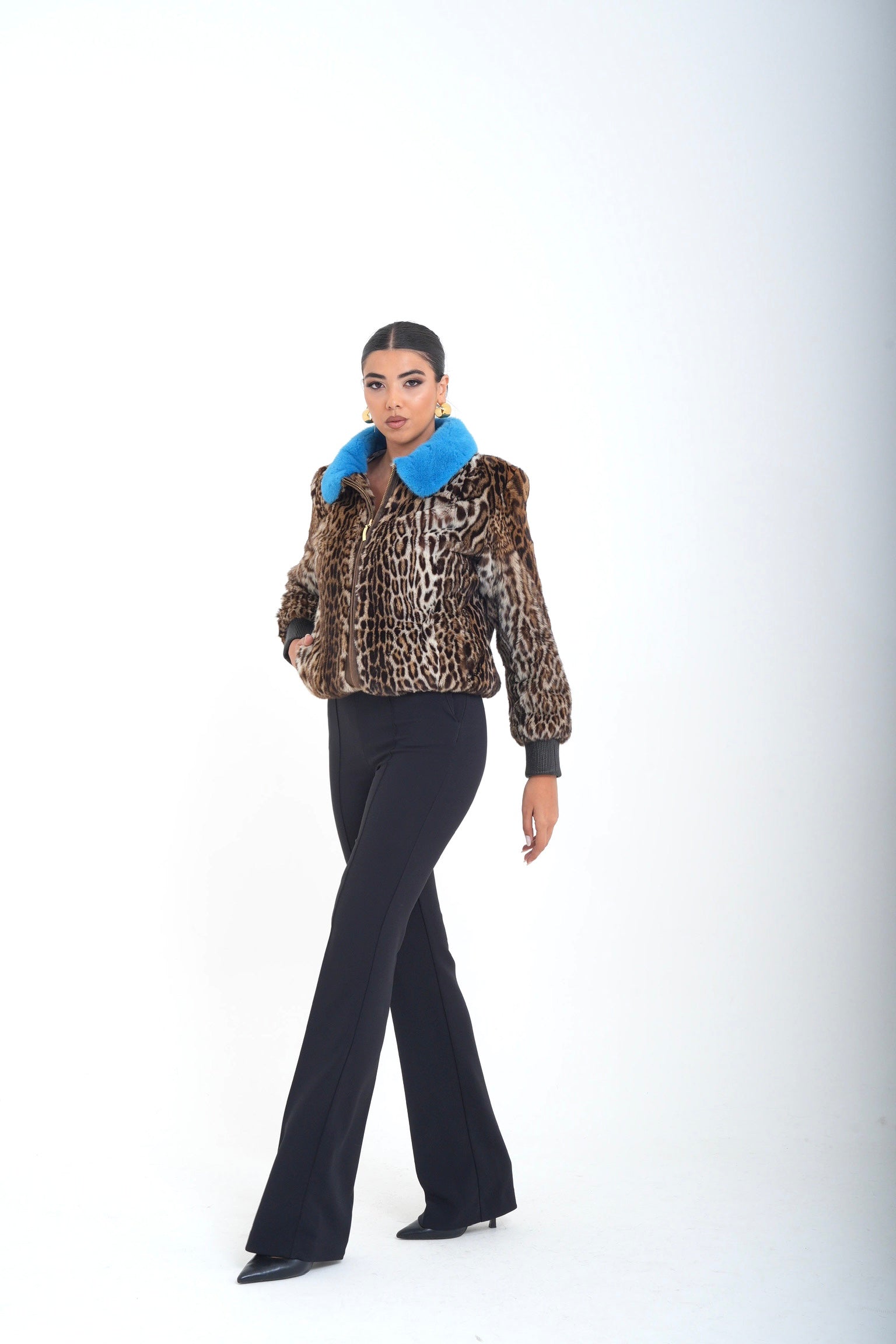 Bomber visone jolie luxury