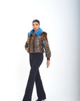 Bomber visone jolie luxury