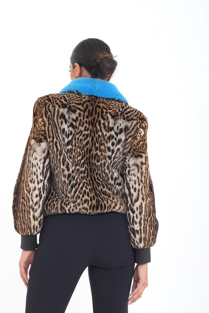 Bomber visone jolie luxury