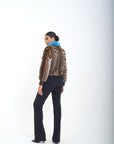 Bomber visone jolie luxury