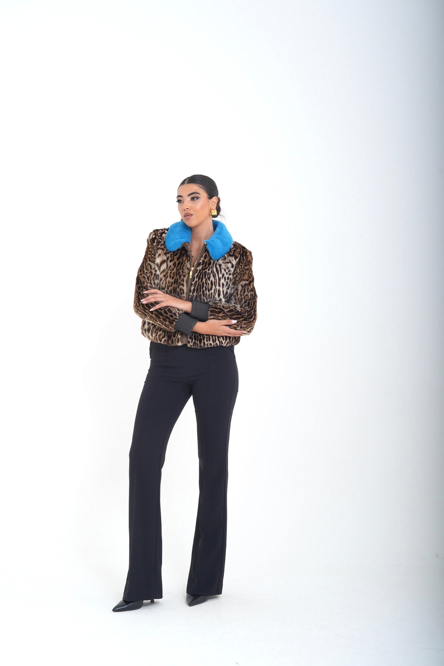 Bomber visone jolie luxury