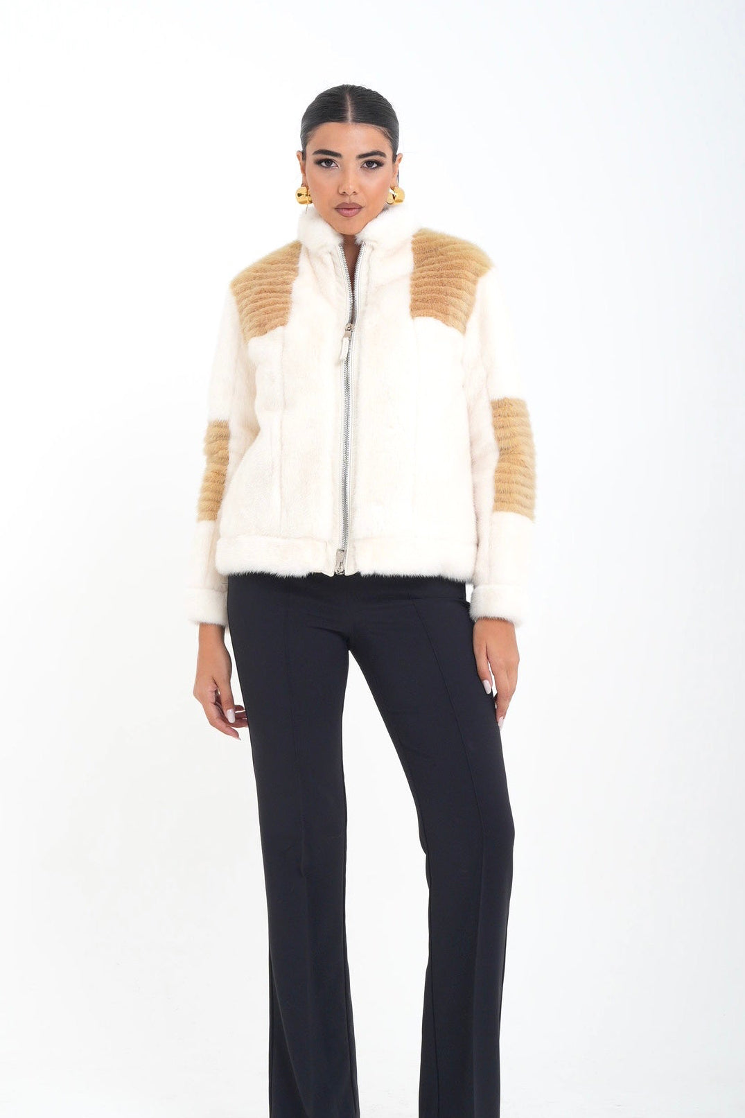 Bomber visone wendy luxury