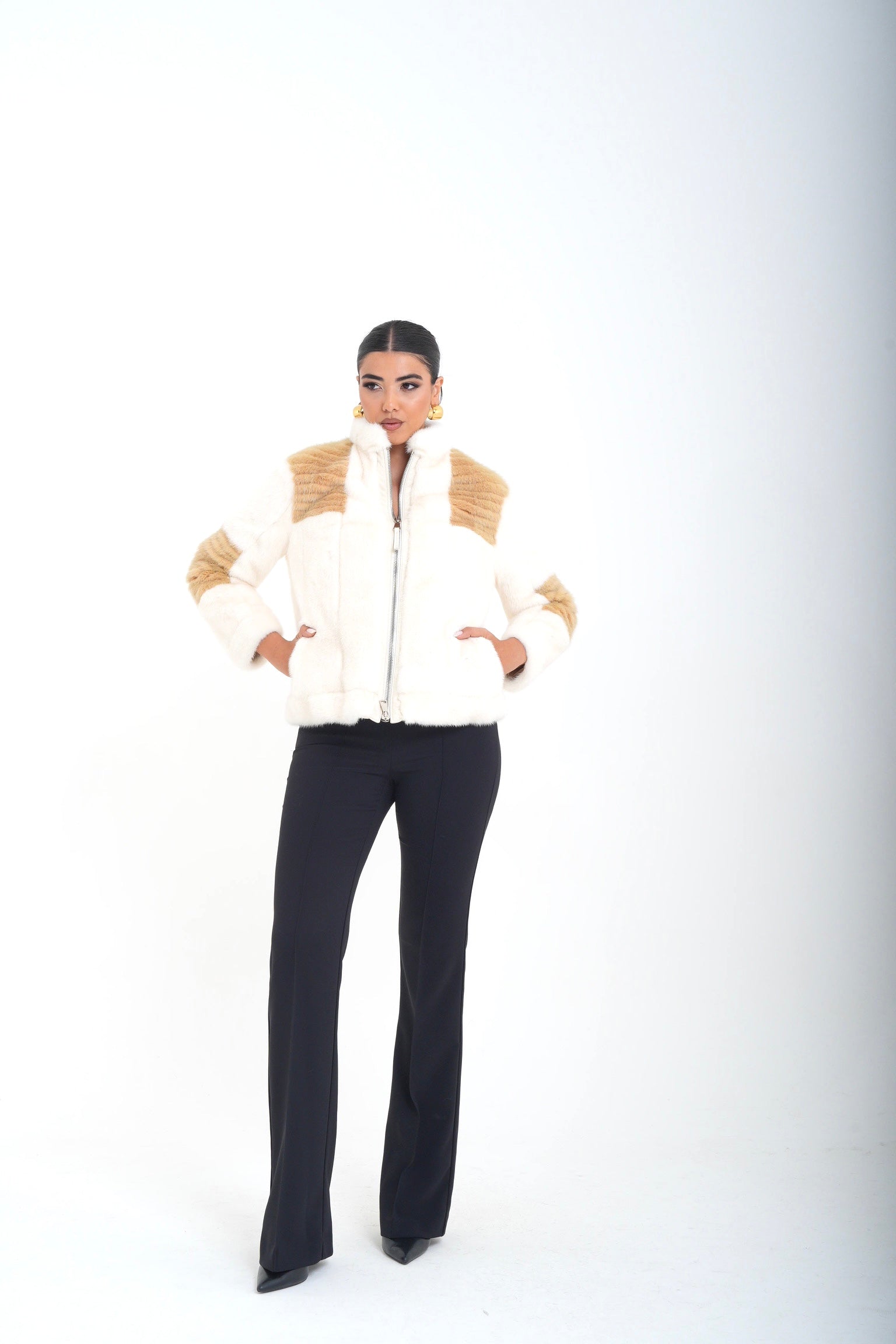 Bomber visone wendy luxury