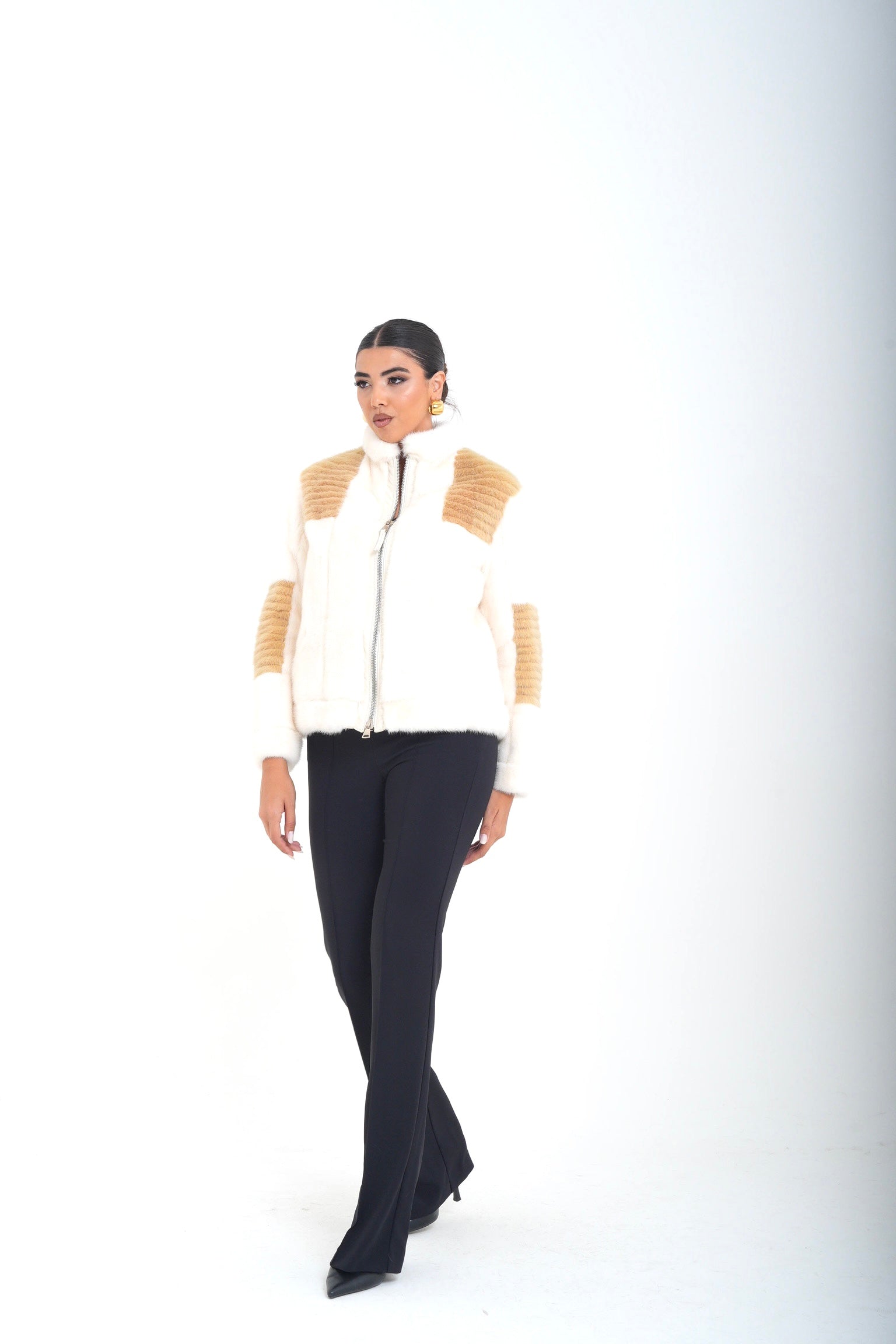Bomber visone wendy luxury
