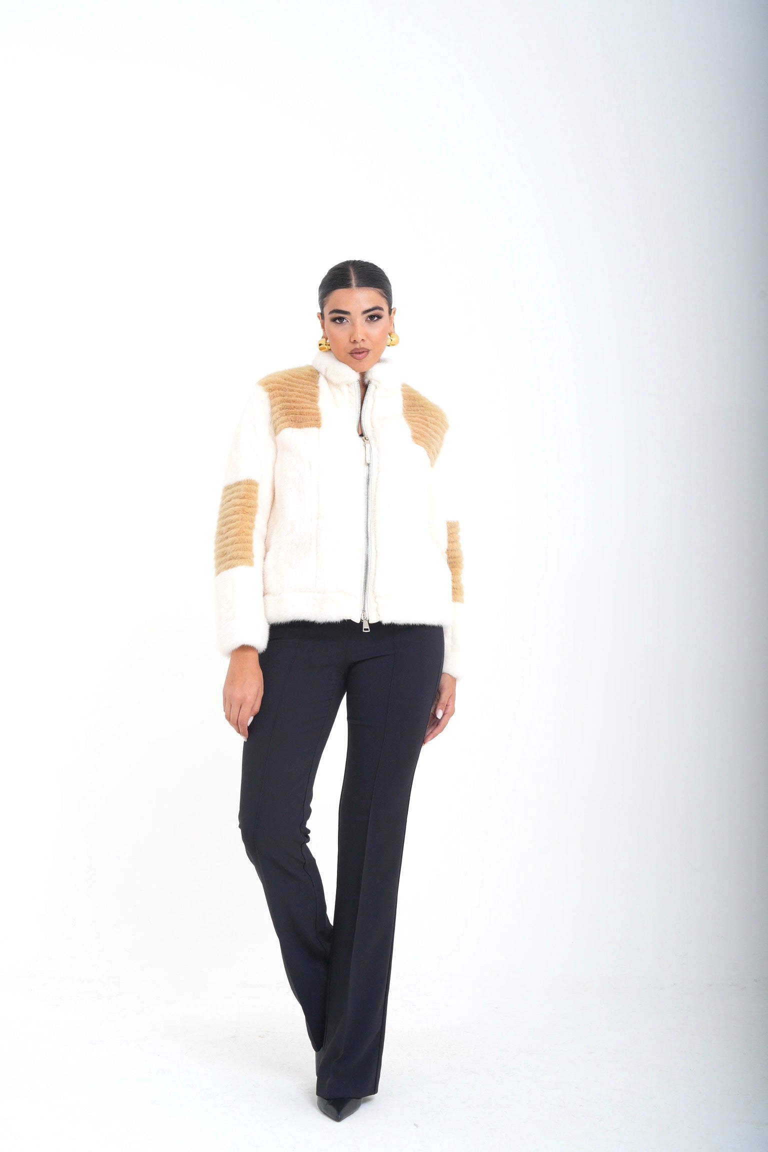 Bomber visone wendy luxury