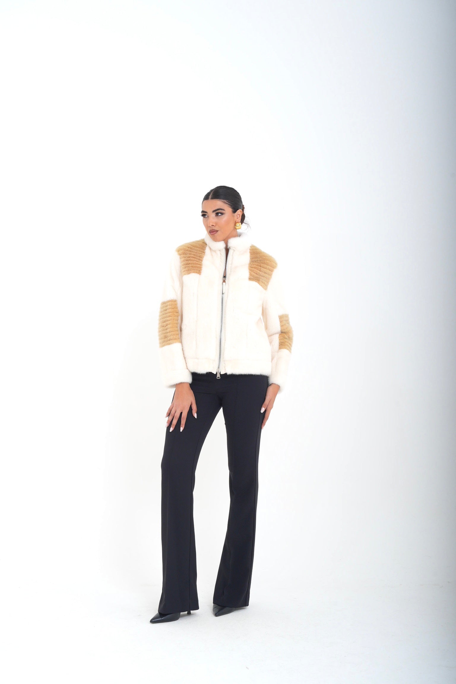 Bomber visone wendy luxury