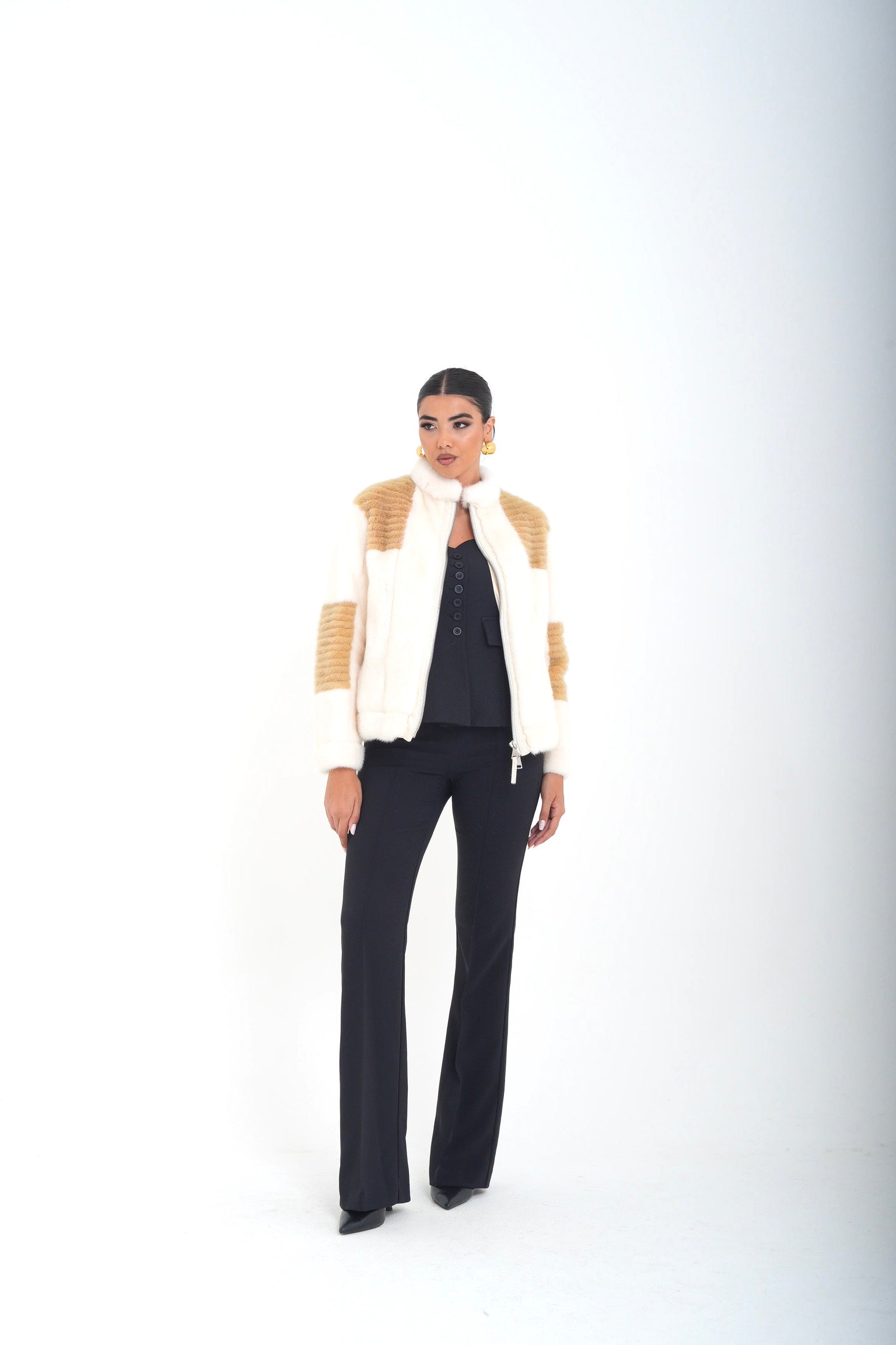 Bomber visone wendy luxury
