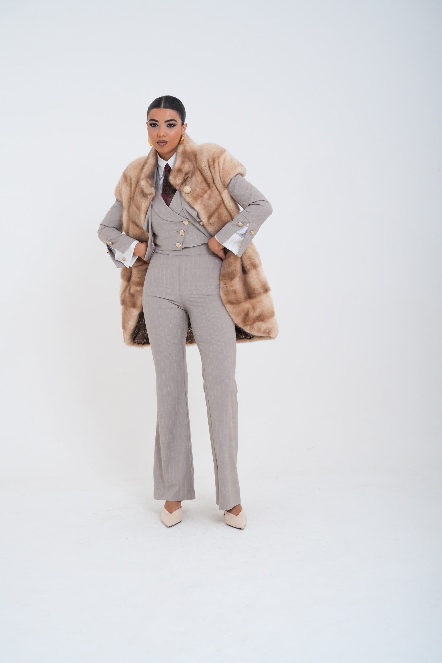 Gilet visone vanity Luxury