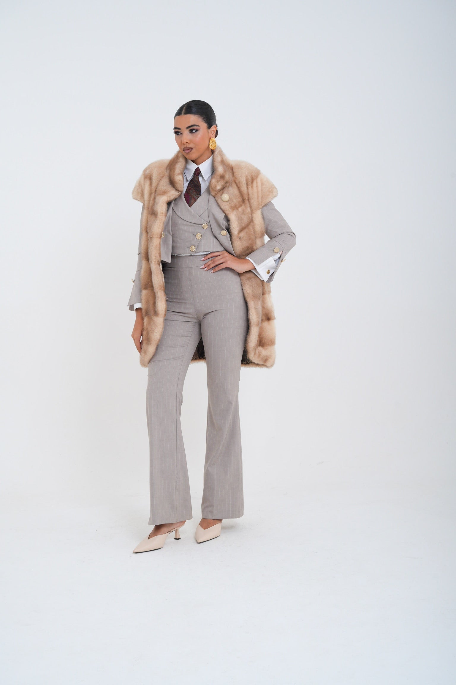 Gilet visone vanity Luxury