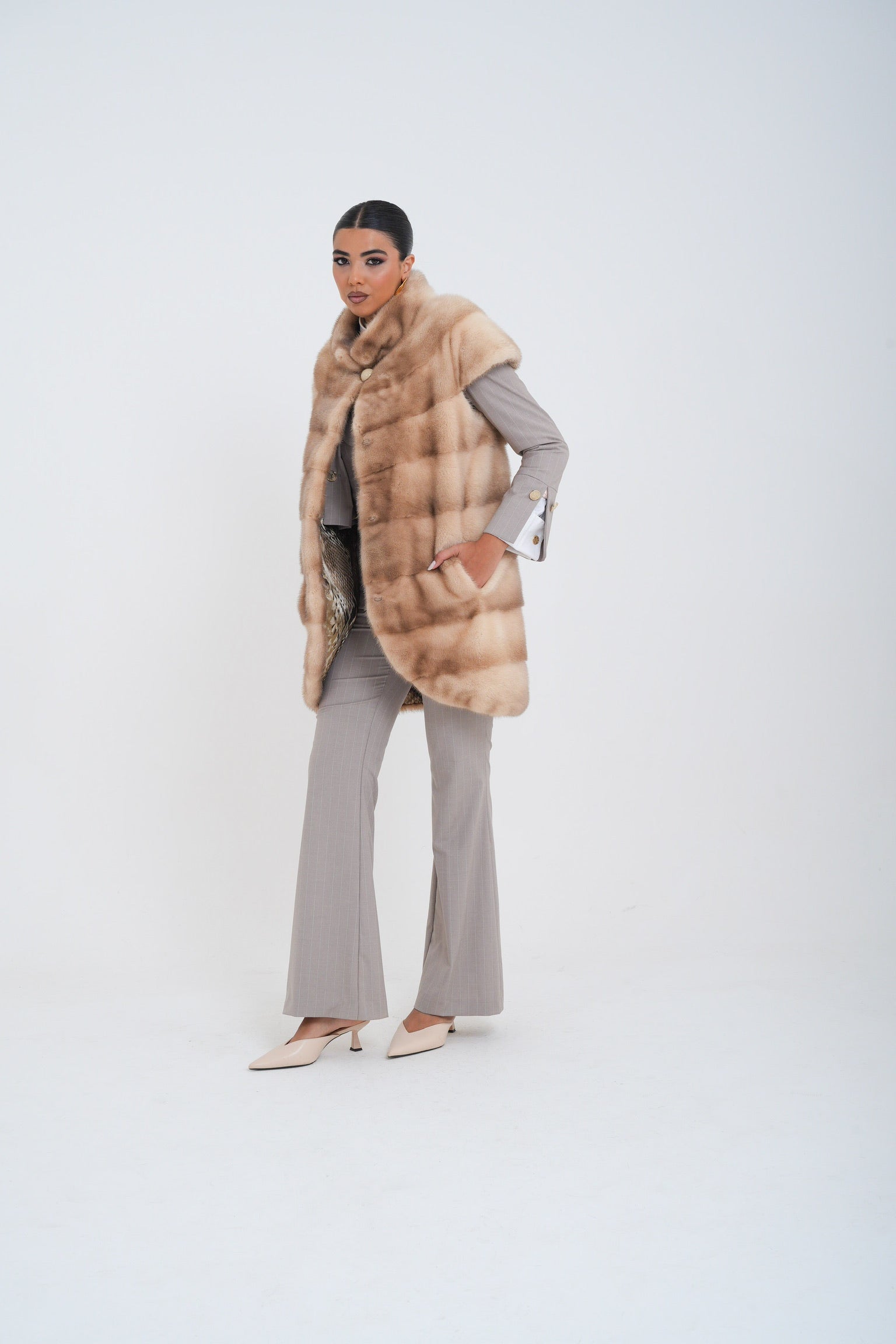 Gilet visone vanity Luxury