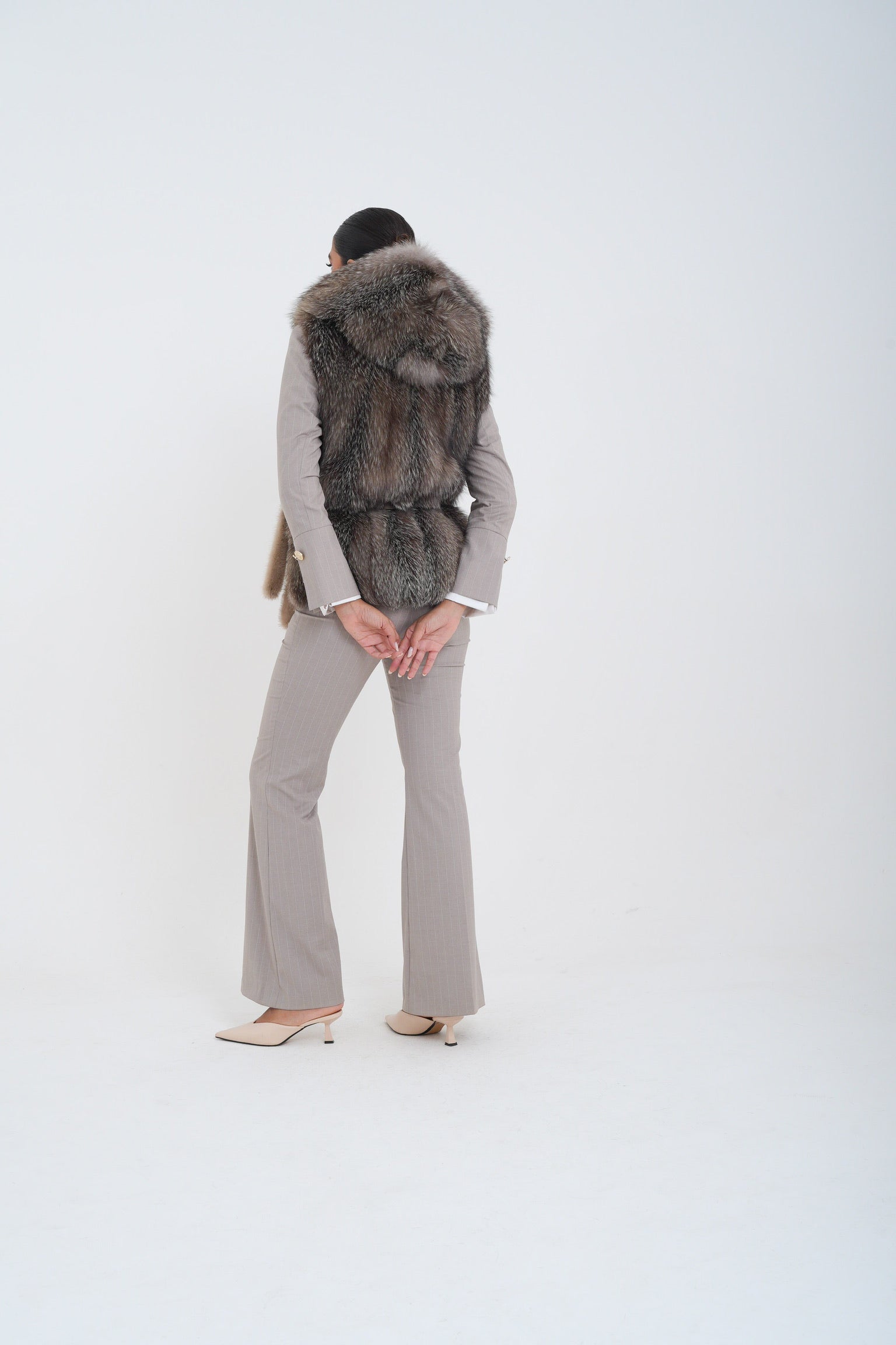 Gilet visone wallis luxury