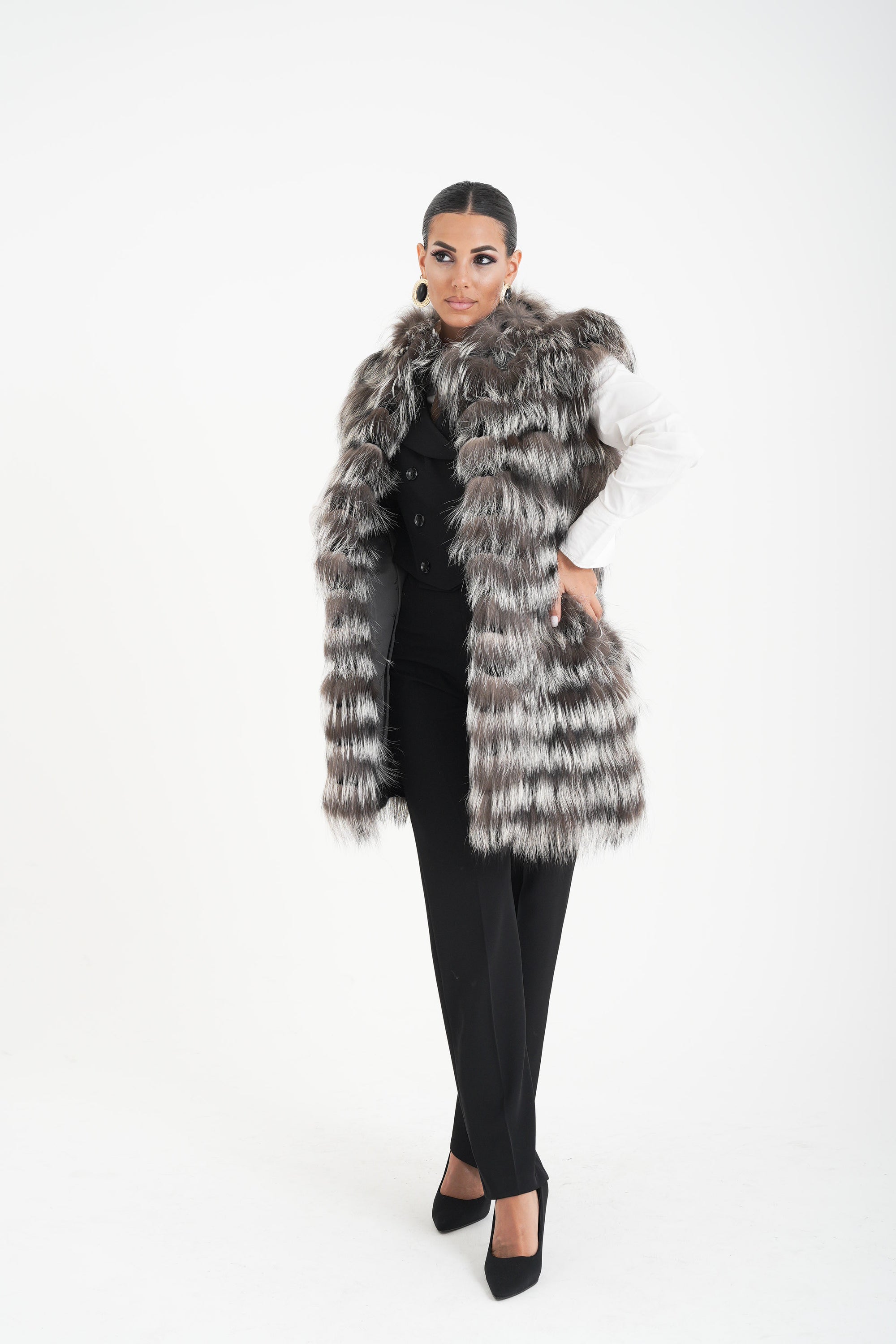 Gilet volpe  fiordaliso