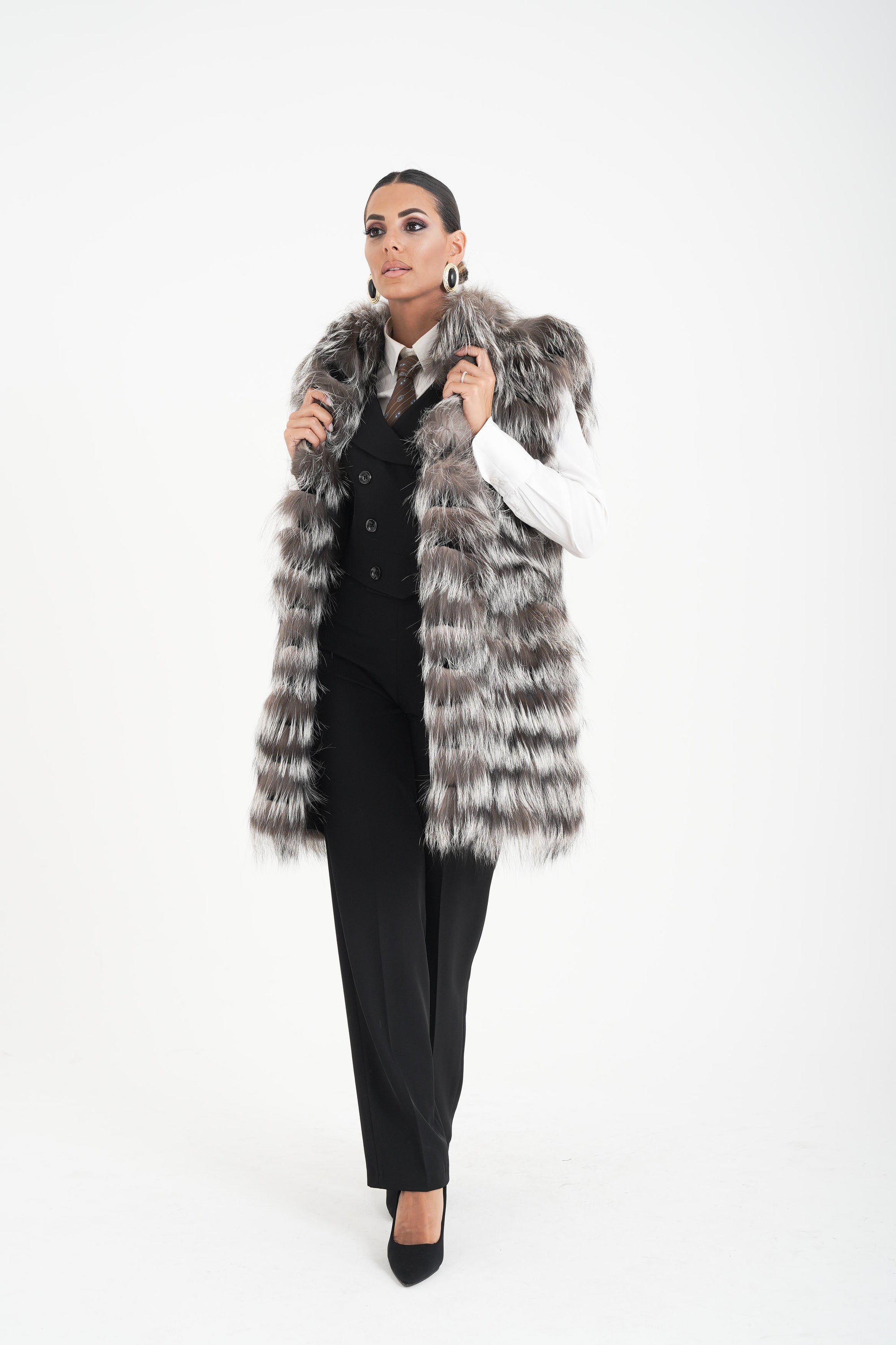 Gilet volpe  fiordaliso
