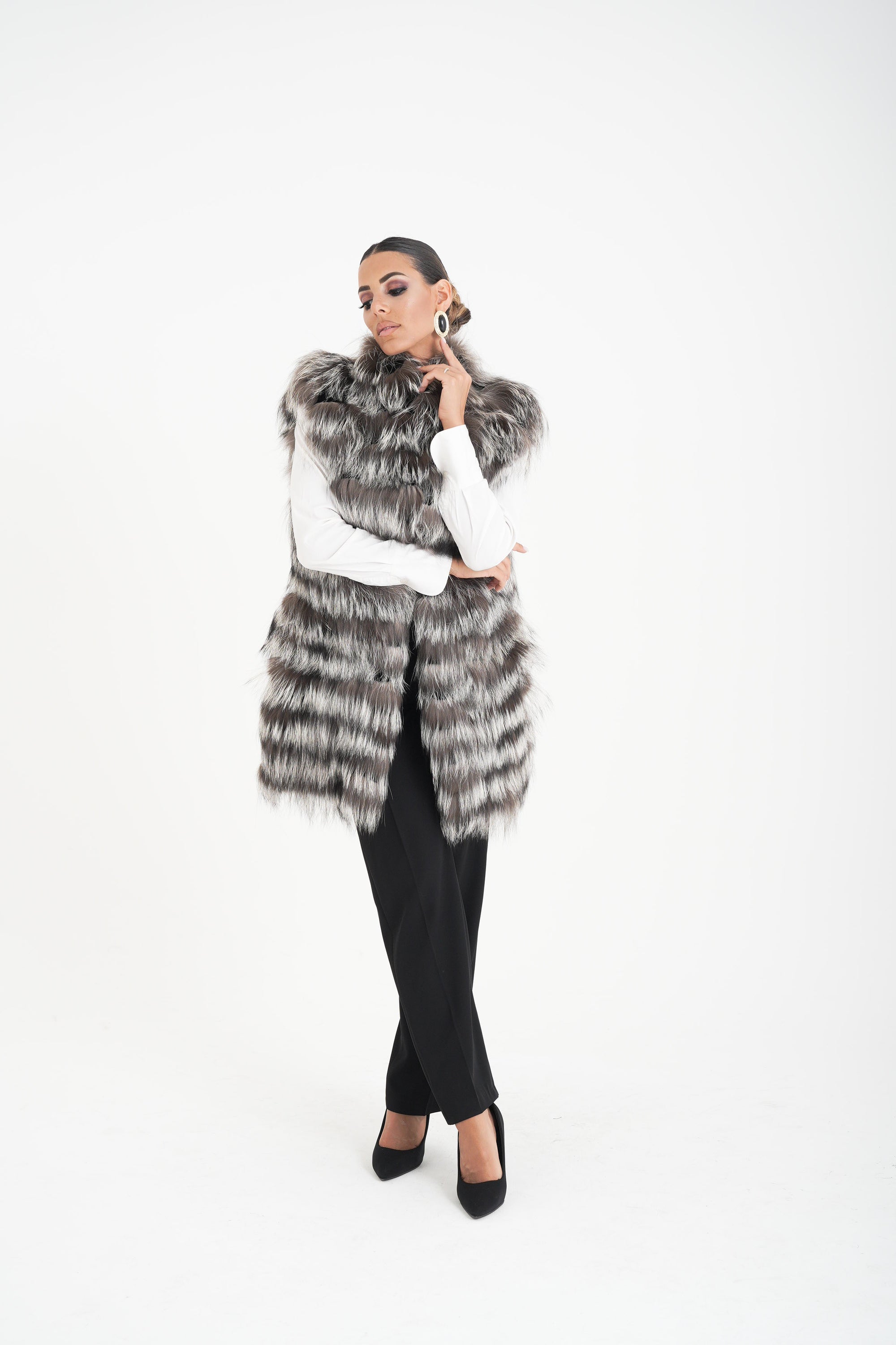 Gilet volpe  fiordaliso