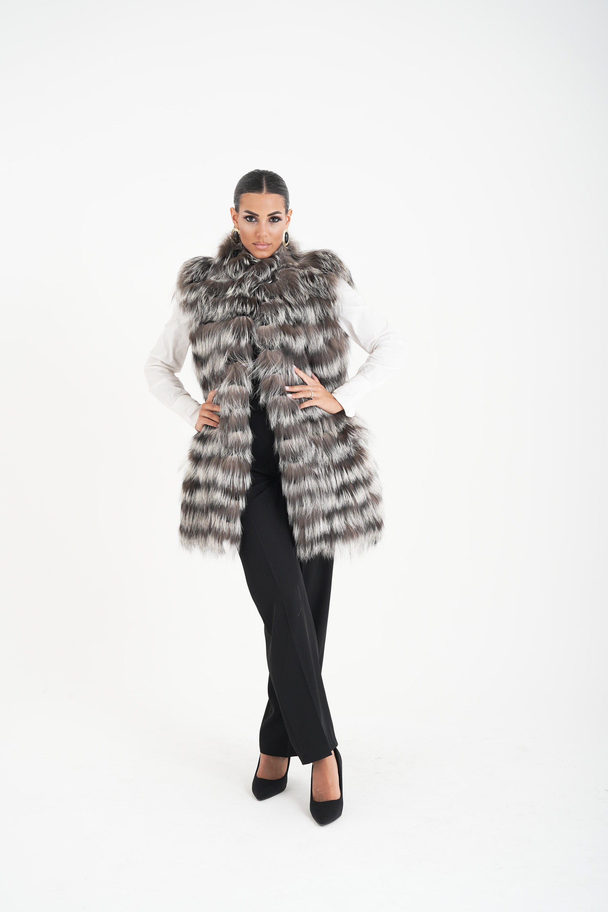 Gilet volpe  fiordaliso