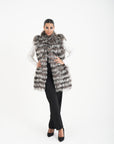Gilet volpe  fiordaliso