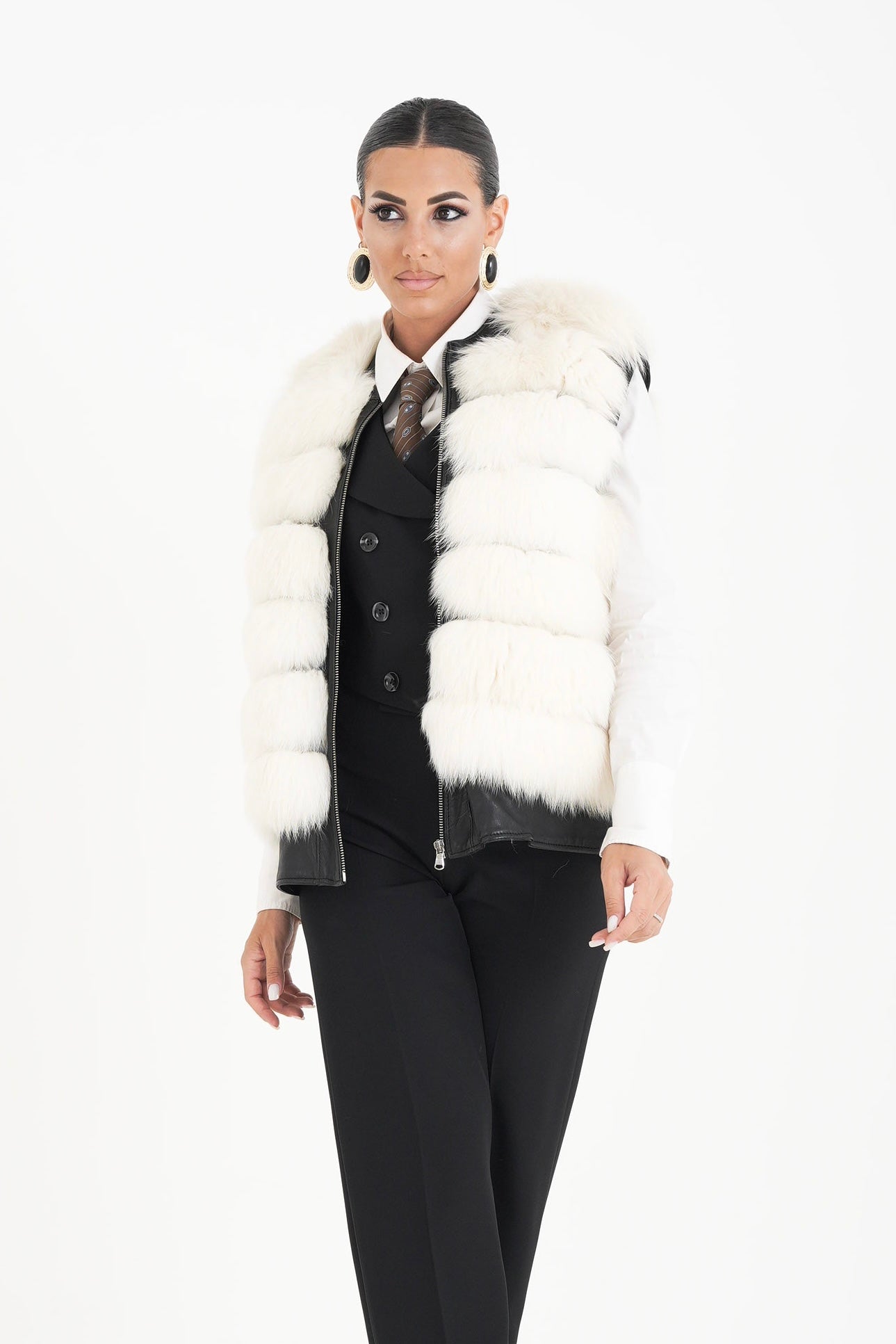 Gilet volpe papavero
