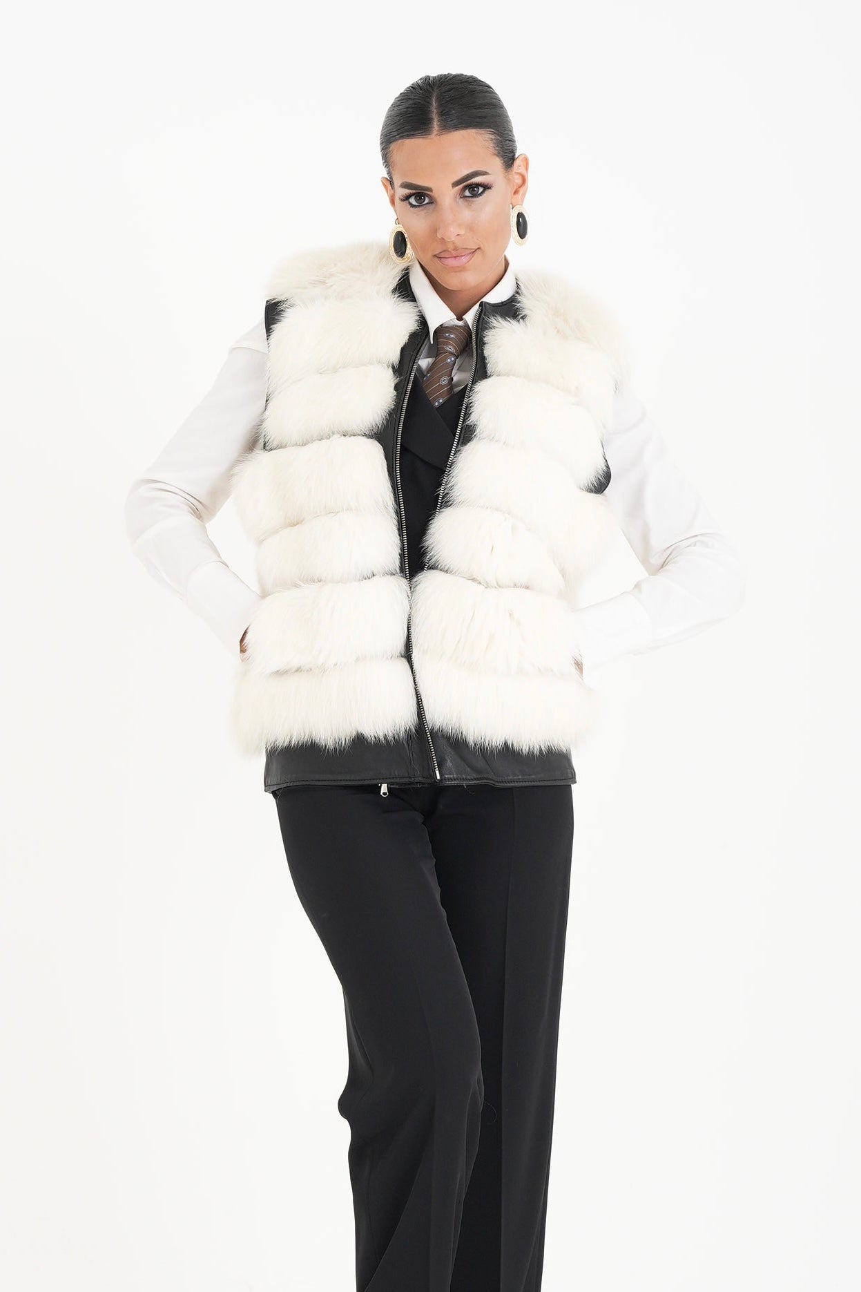 Gilet volpe papavero