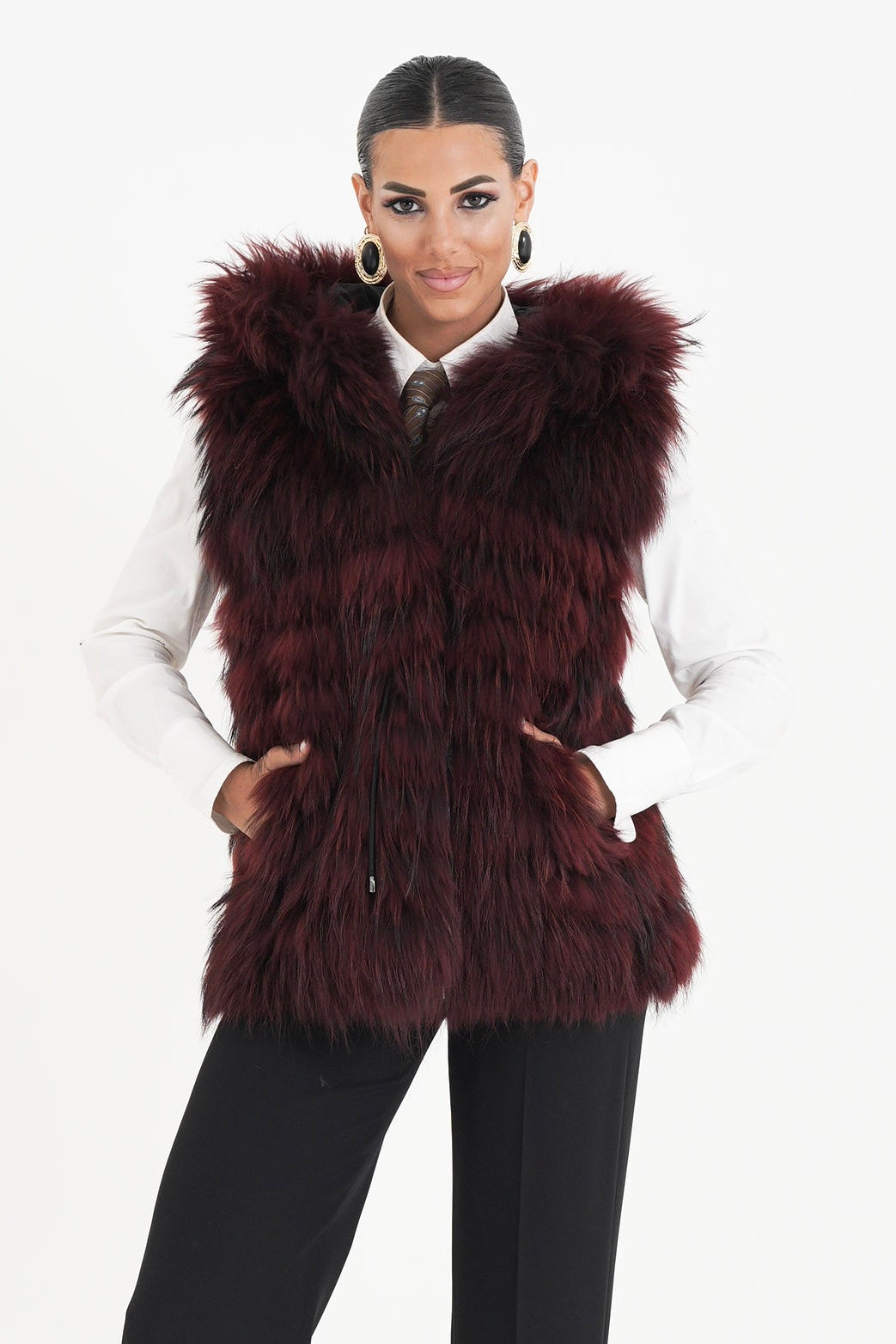 Gilet volpe ibisco