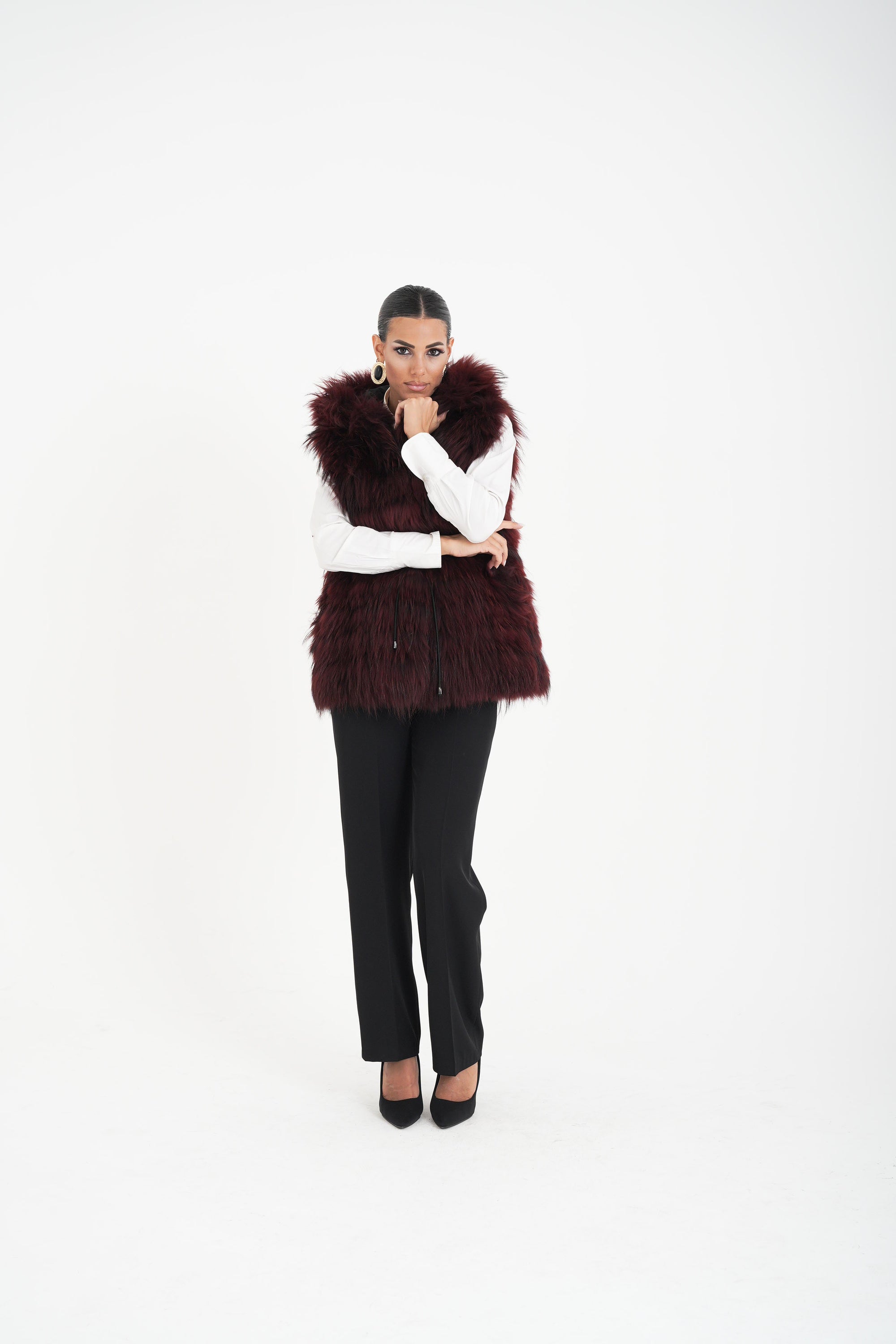 Gilet volpe ibisco