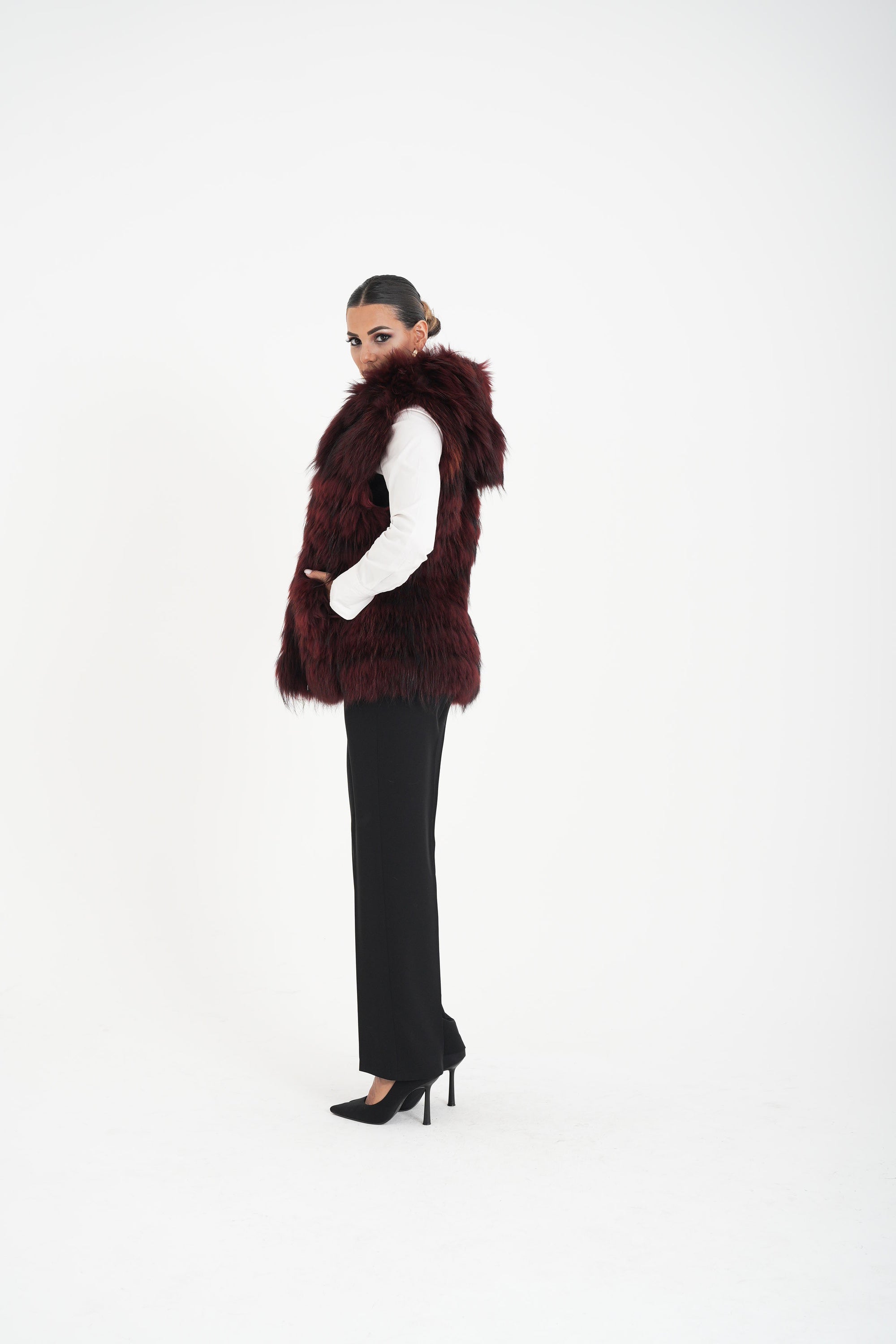 Gilet volpe ibisco