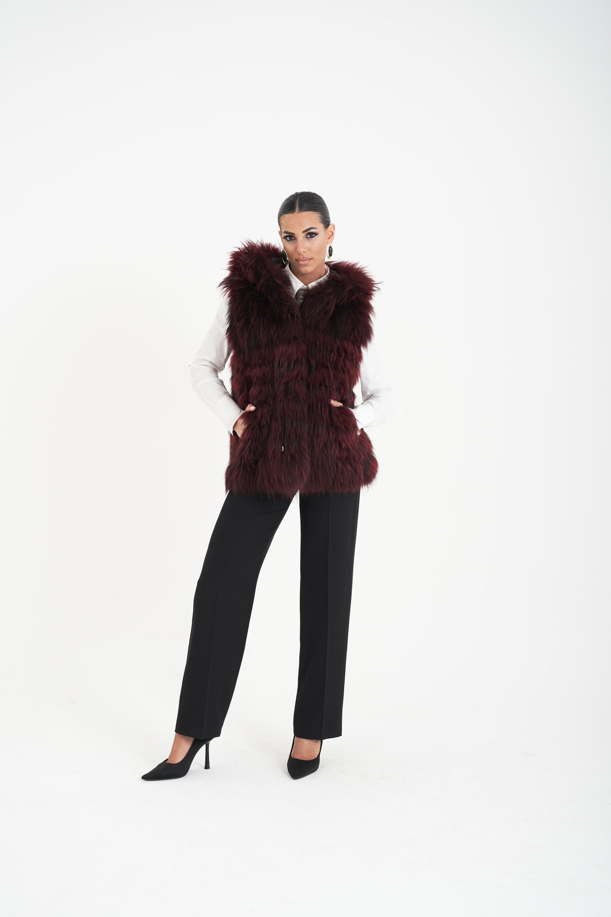 Gilet volpe ibisco