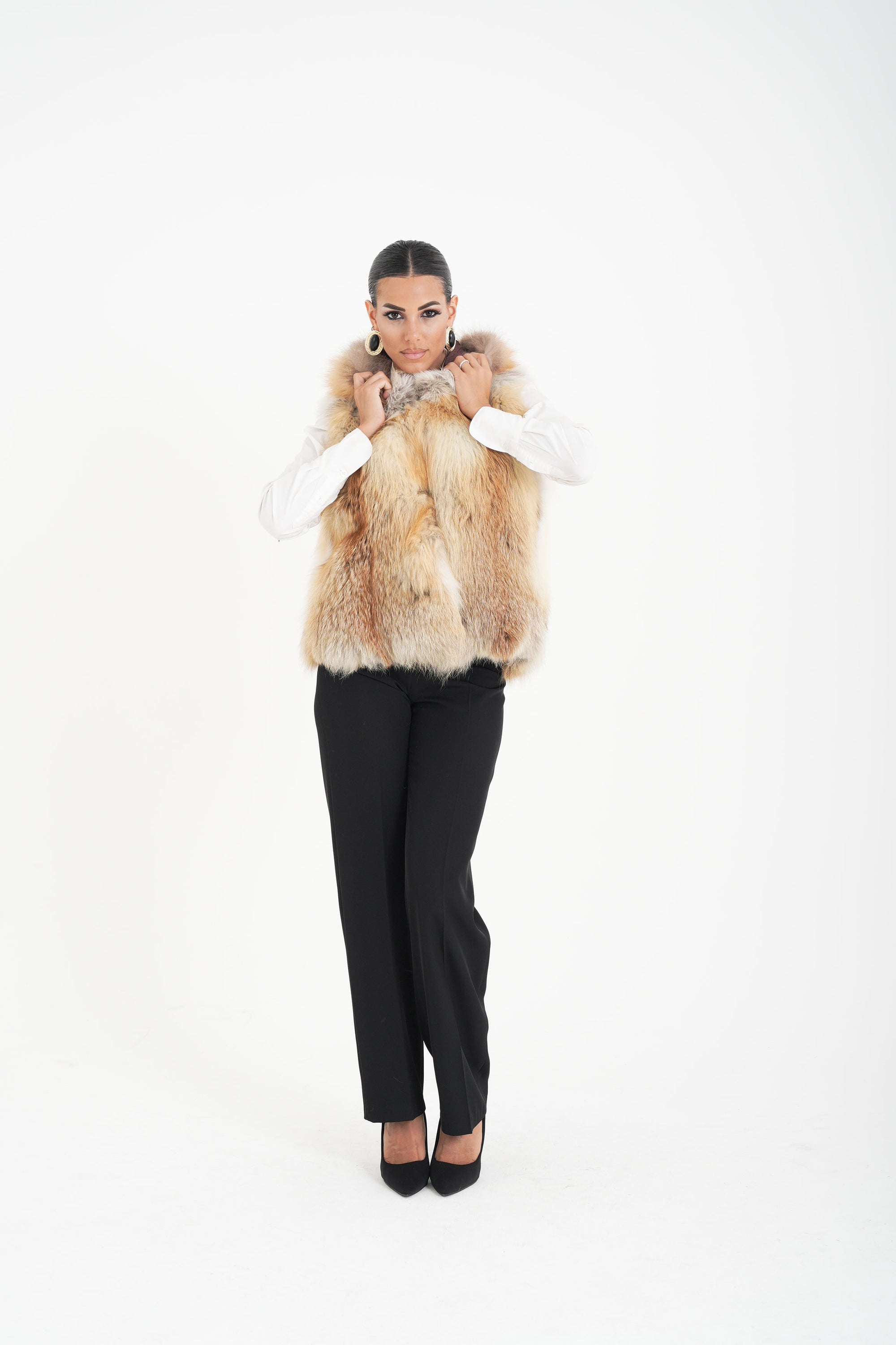 Gilet volpe gioiello