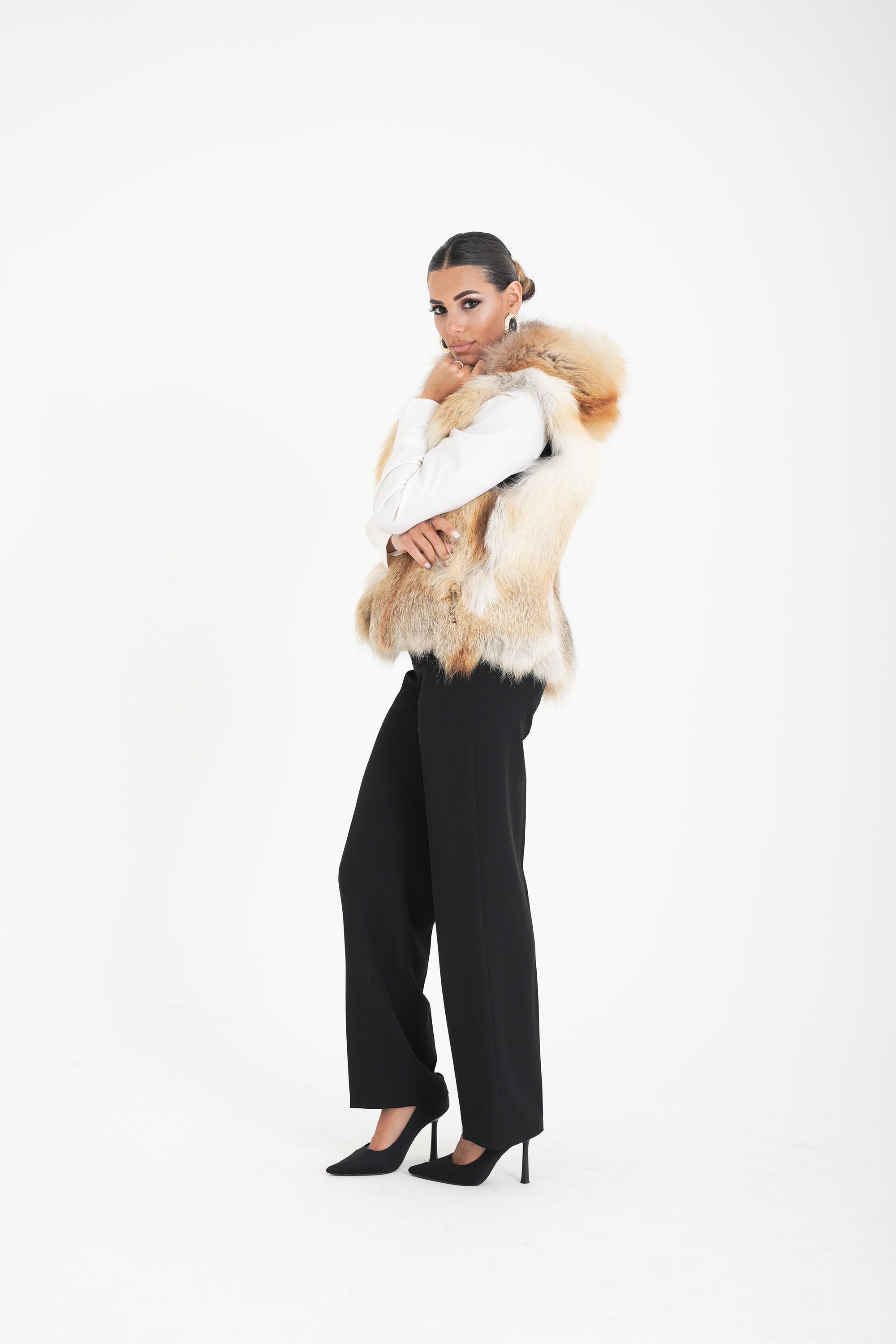 Gilet volpe gioiello
