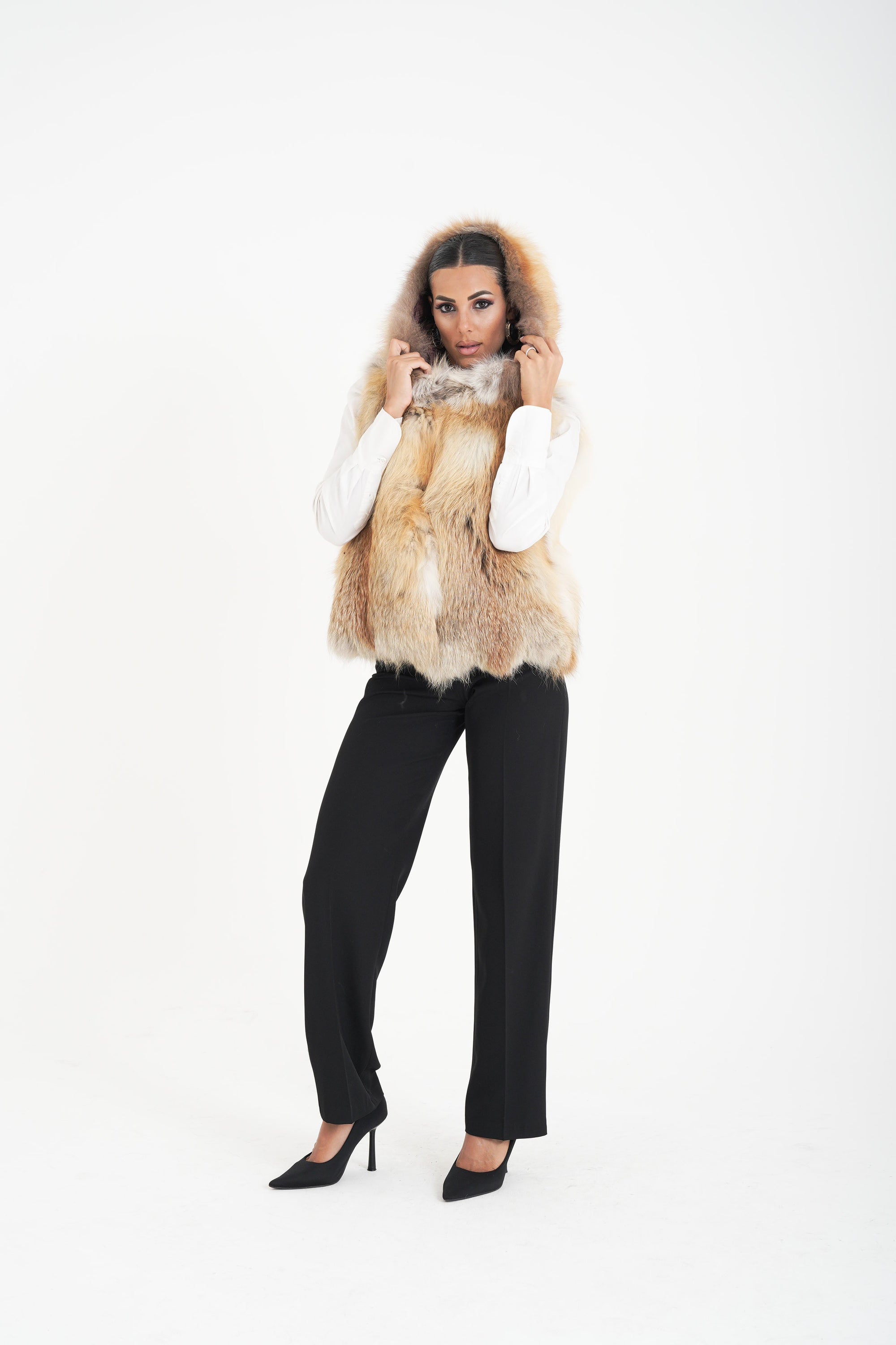 Gilet volpe gioiello