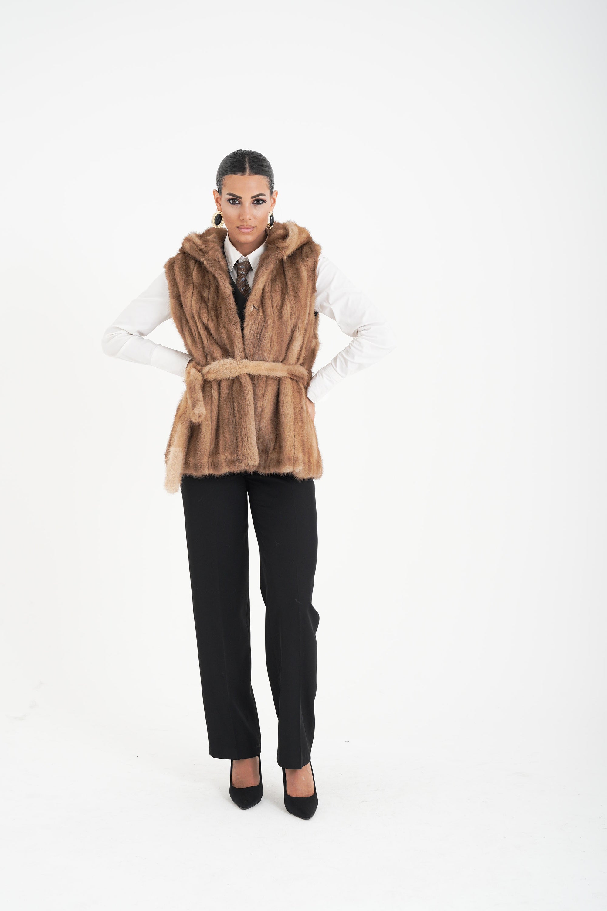 Gilet visone Erica