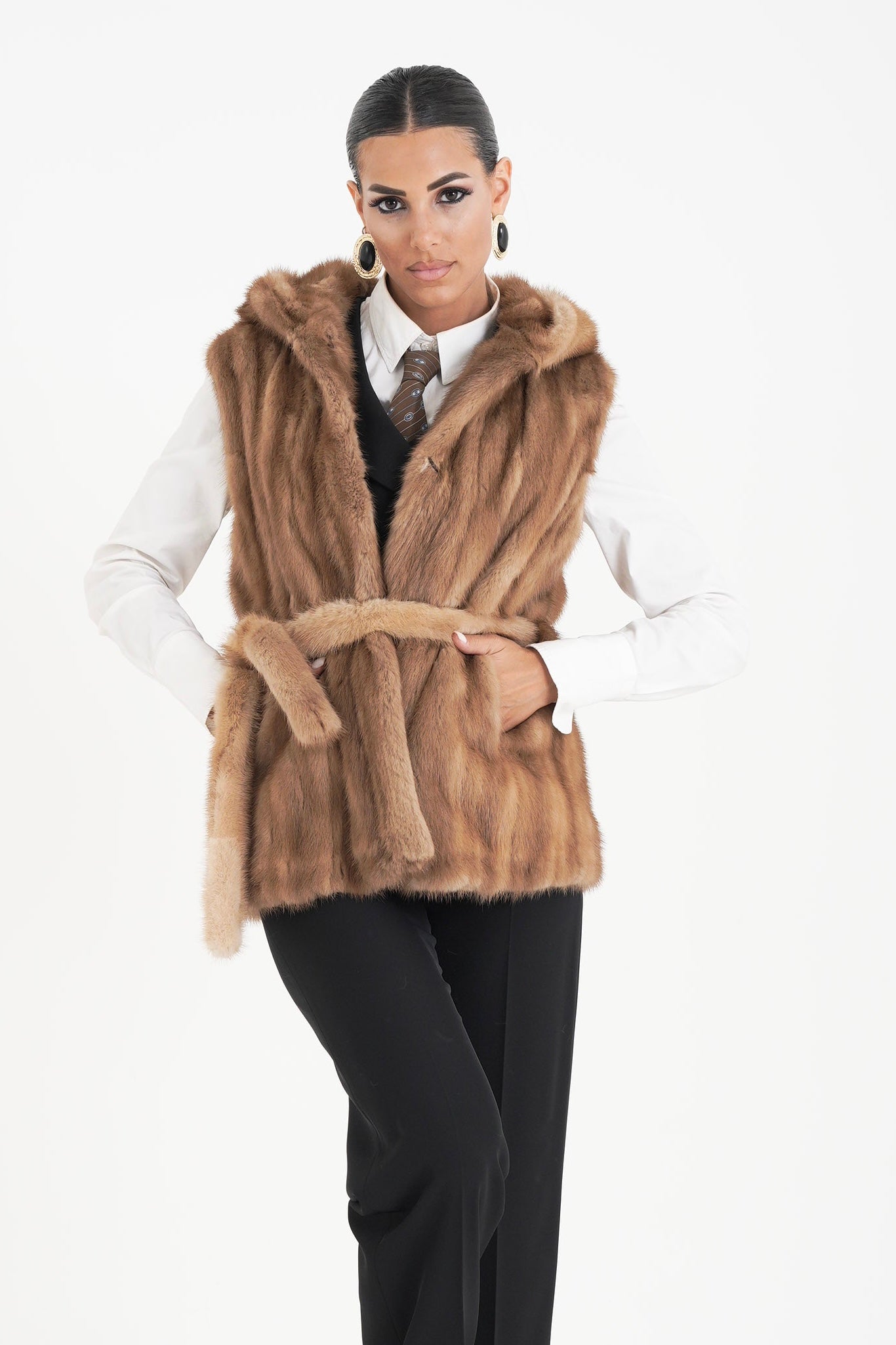 Gilet visone Erica